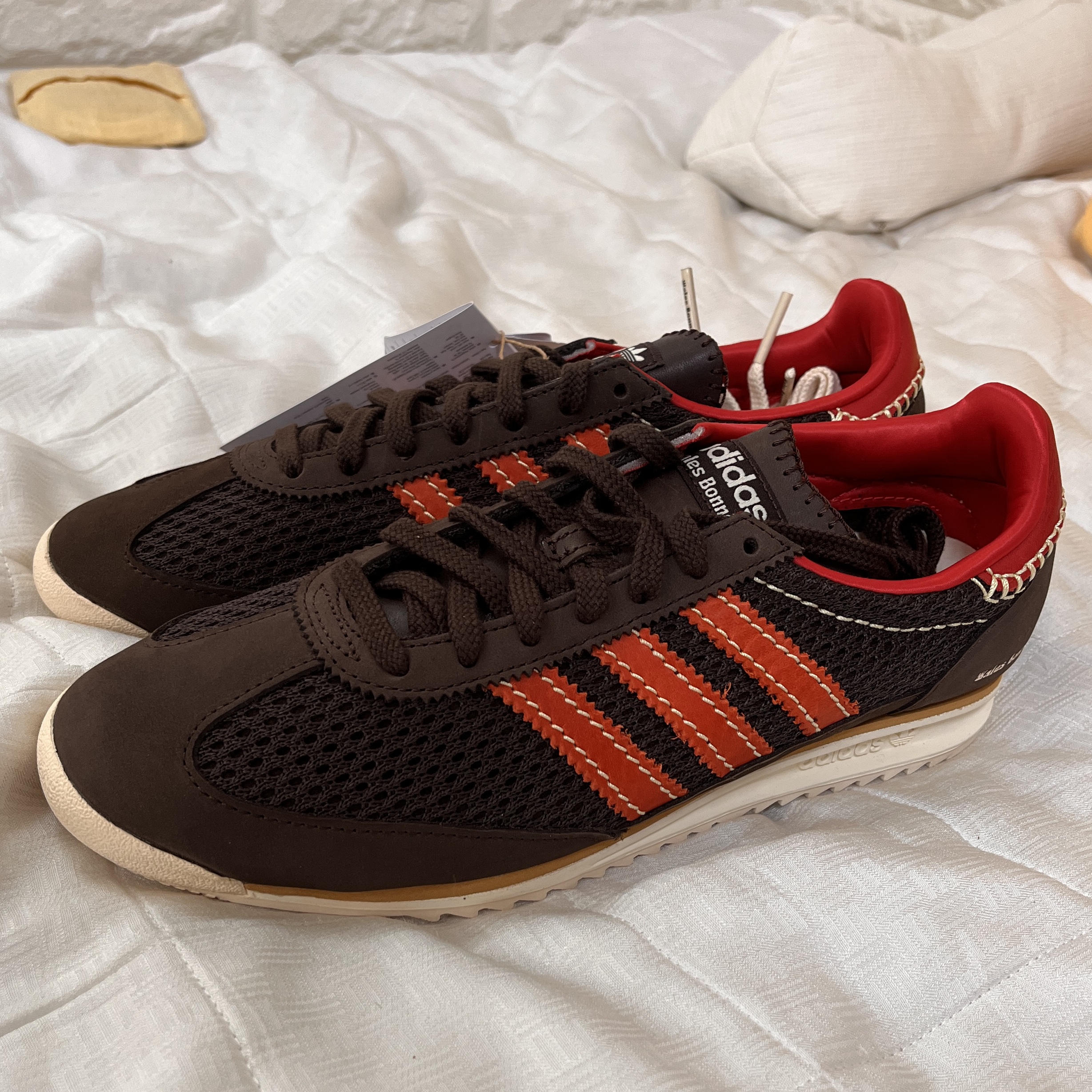Adidas x Wales Bonner SL 72 Knit Brown 착용 스타일