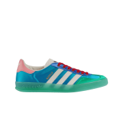 (W) Gucci x Adidas Gazelle Light Blue Silk