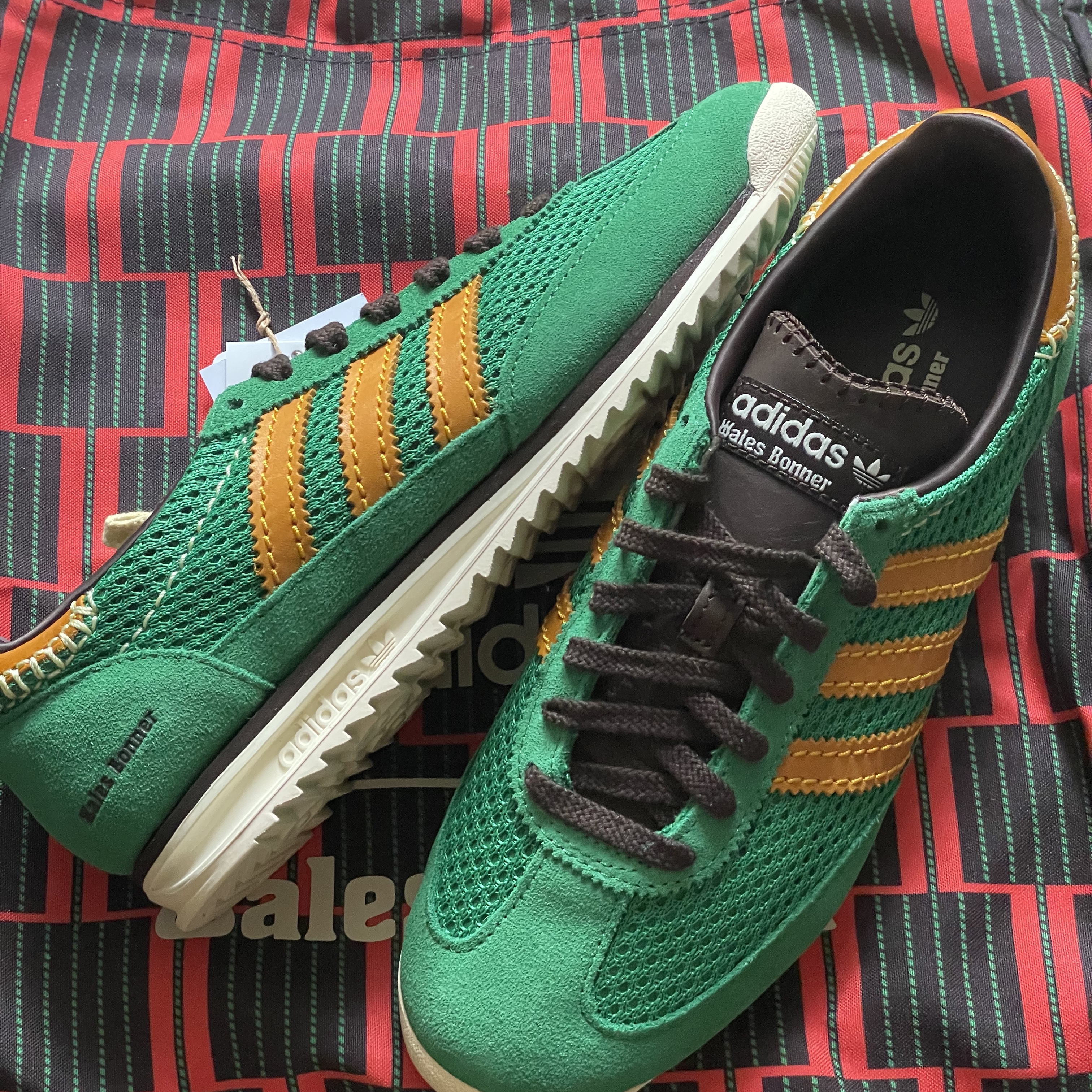 Adidas x Wales Bonner SL 72 Knit Green 착용 스타일 - 2