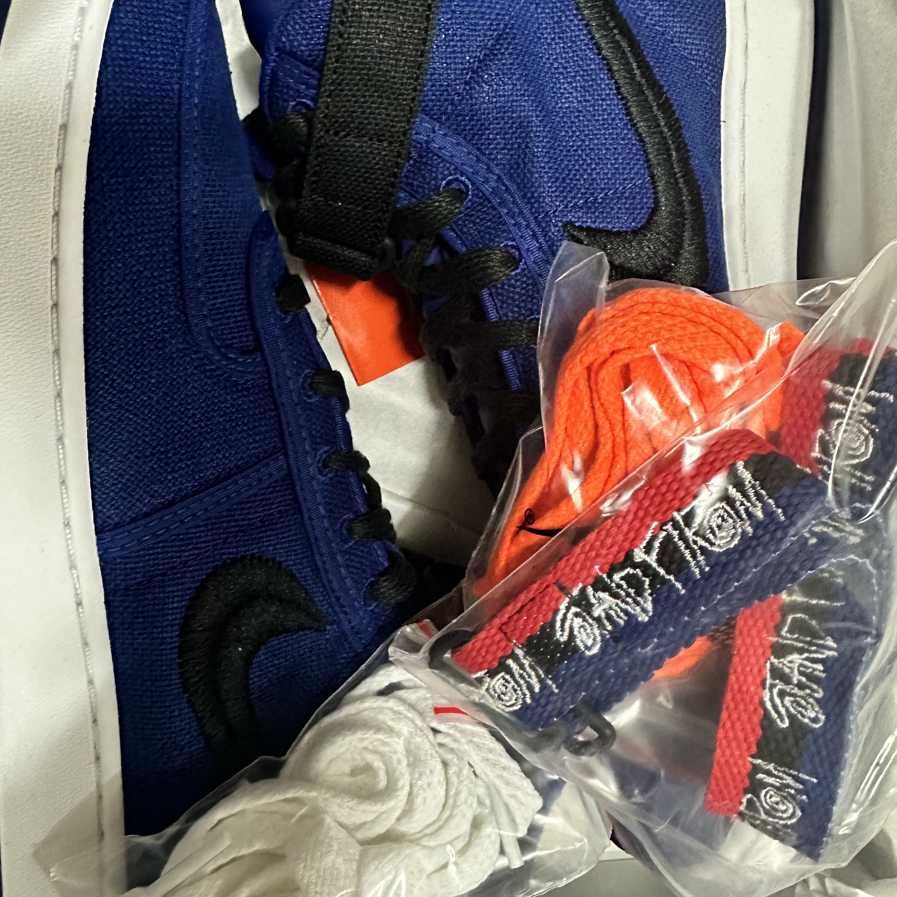 Nike x Stussy Vandal High Deep Royal Blue 착용 스타일