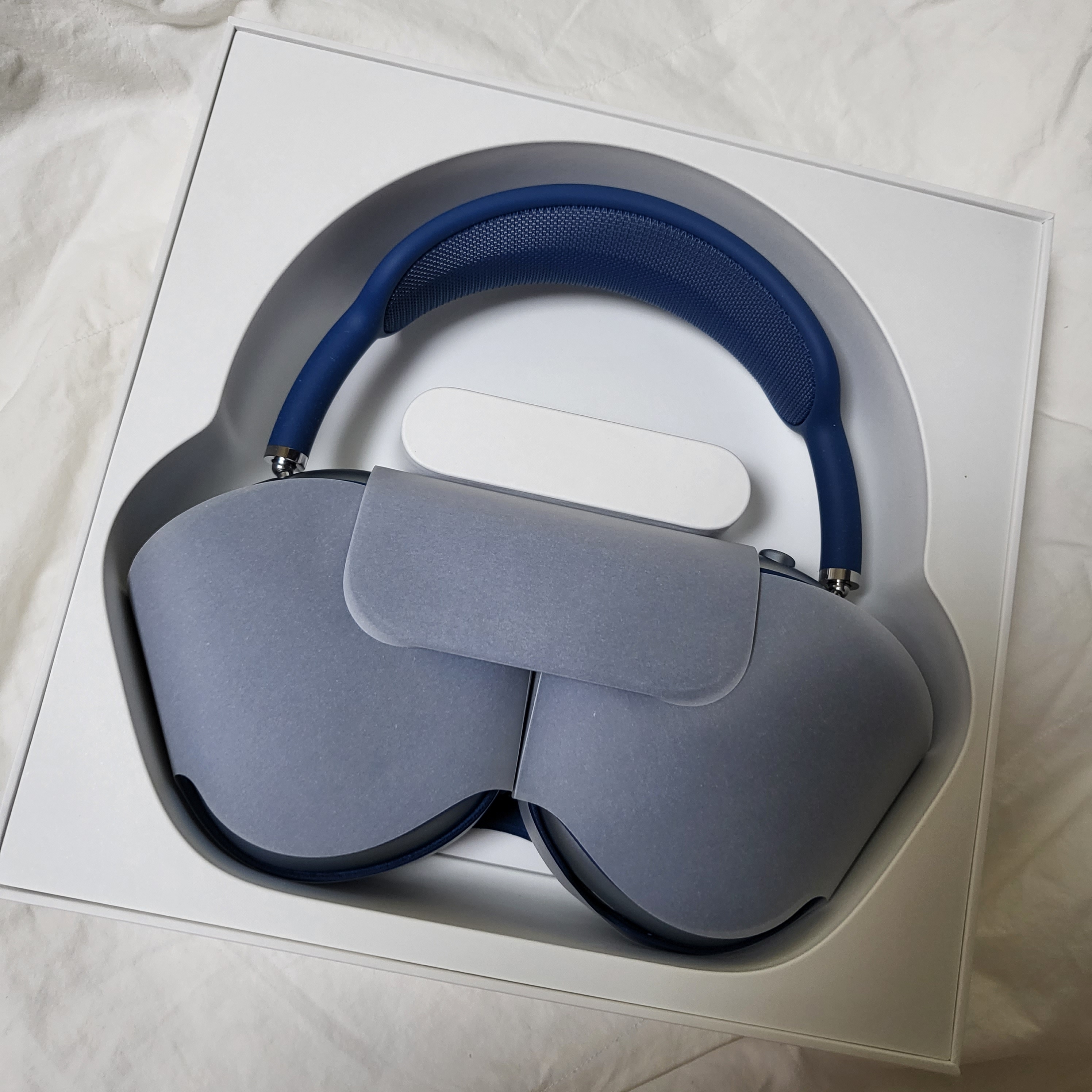 Apple AirPods Max Lightning Sky Blue (Korean Ver.) 착용 스타일