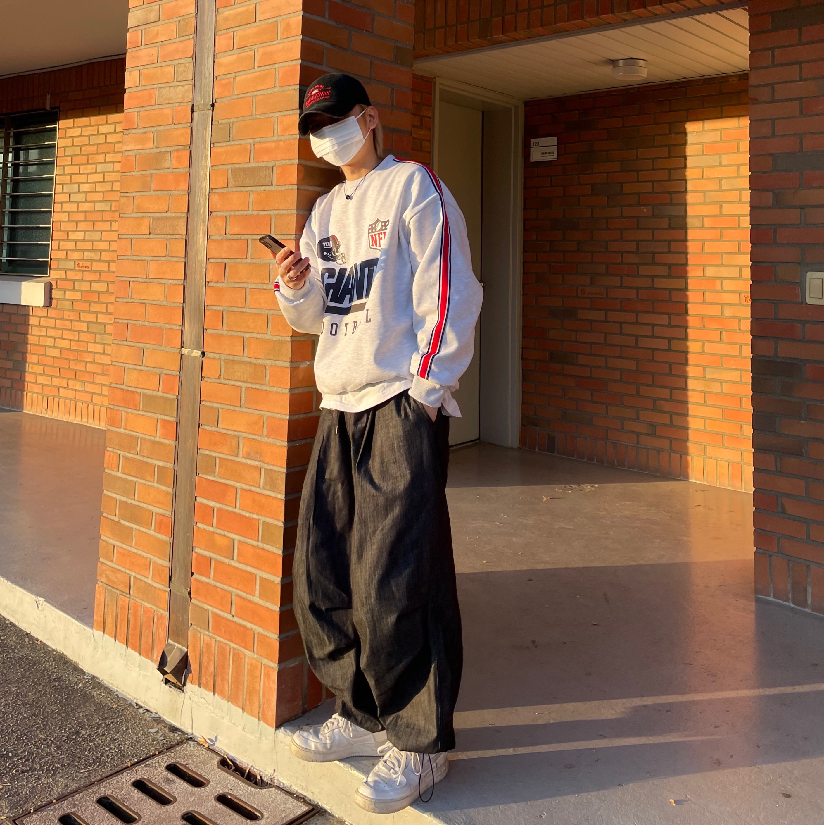 (W) Nike Air Force 1 '07 Low White 착용 스타일