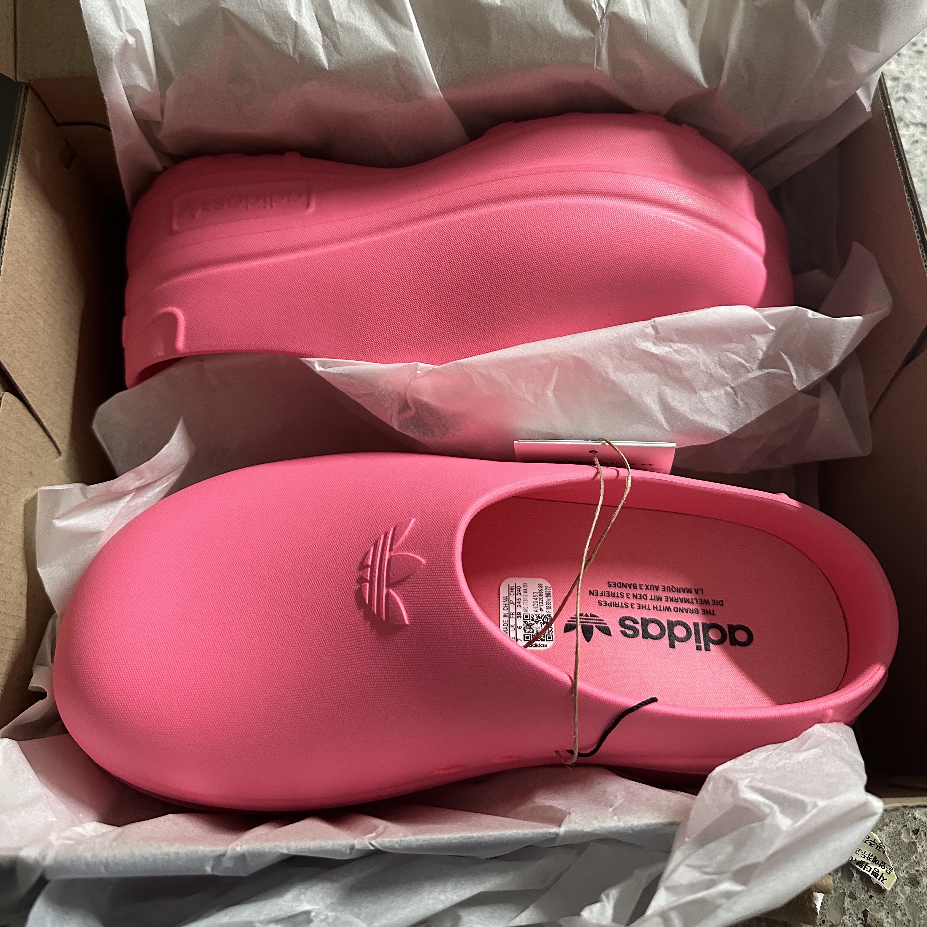 (W) Adidas Adifom Stan Smith Mule Lucid Pink 착용 스타일