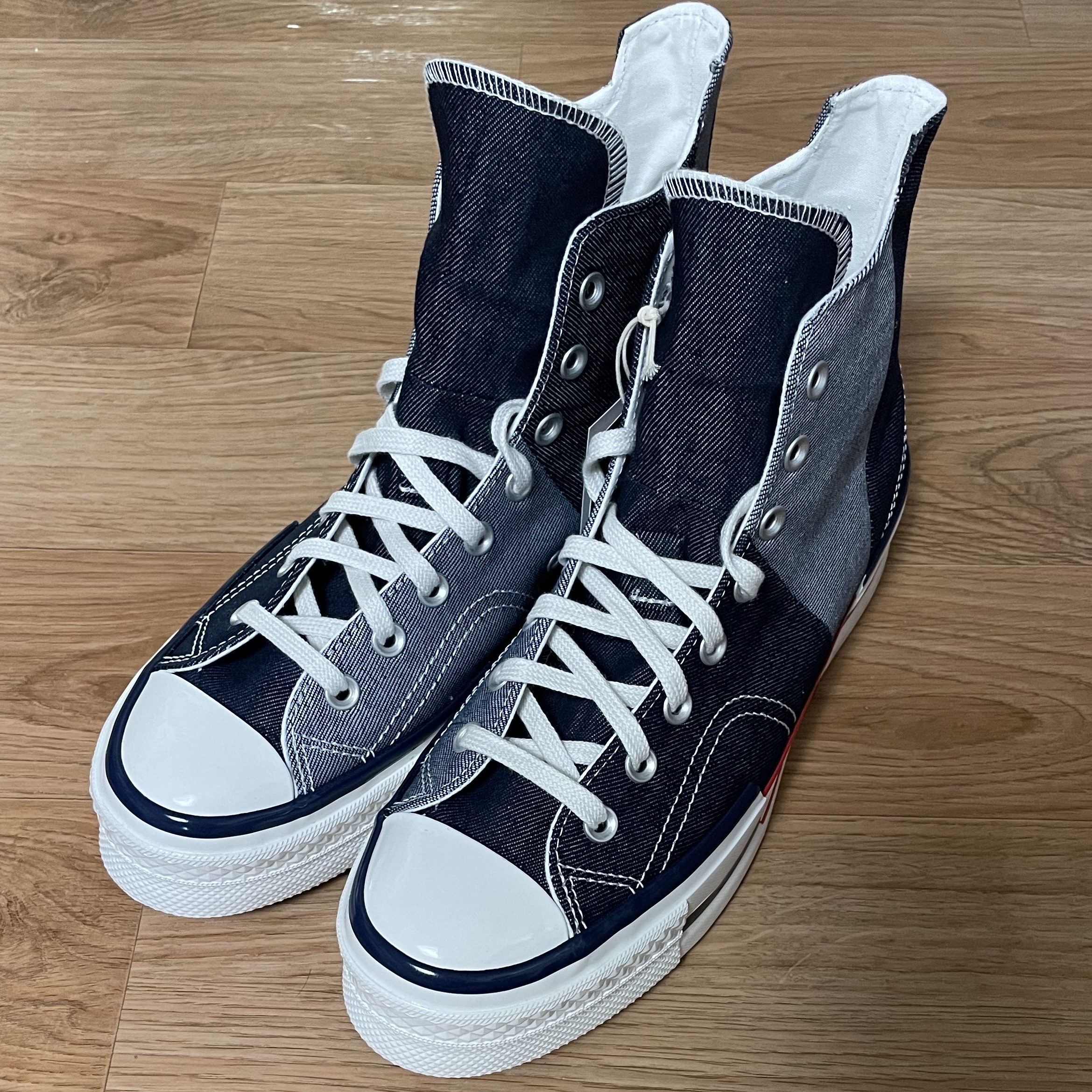 Converse Chuck 70 High Plus Obsidian Vintage White 착용 스타일 - 2