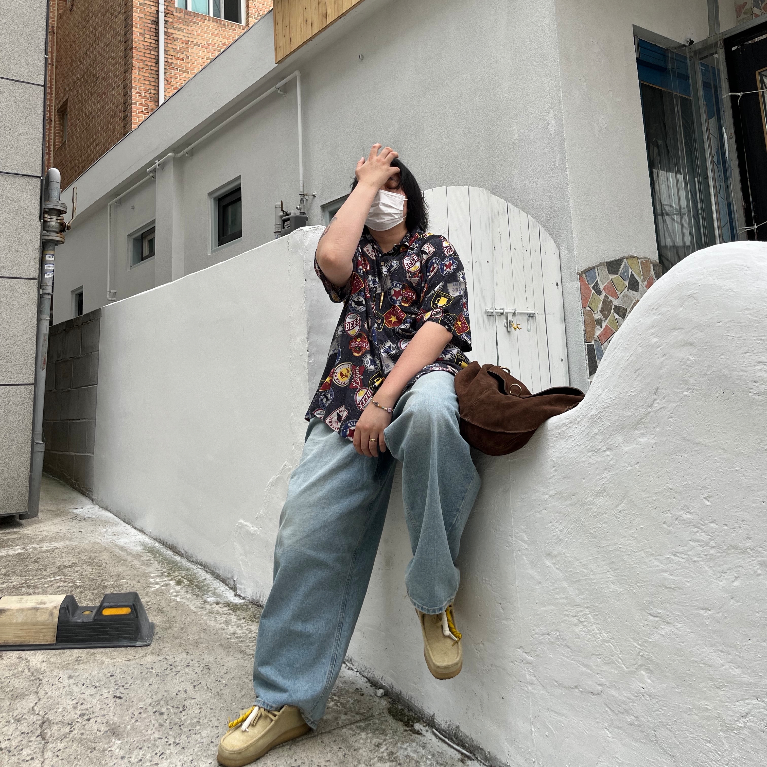 Clarks x Thisisneverthat Wallabee Maple 착용 스타일 - 3