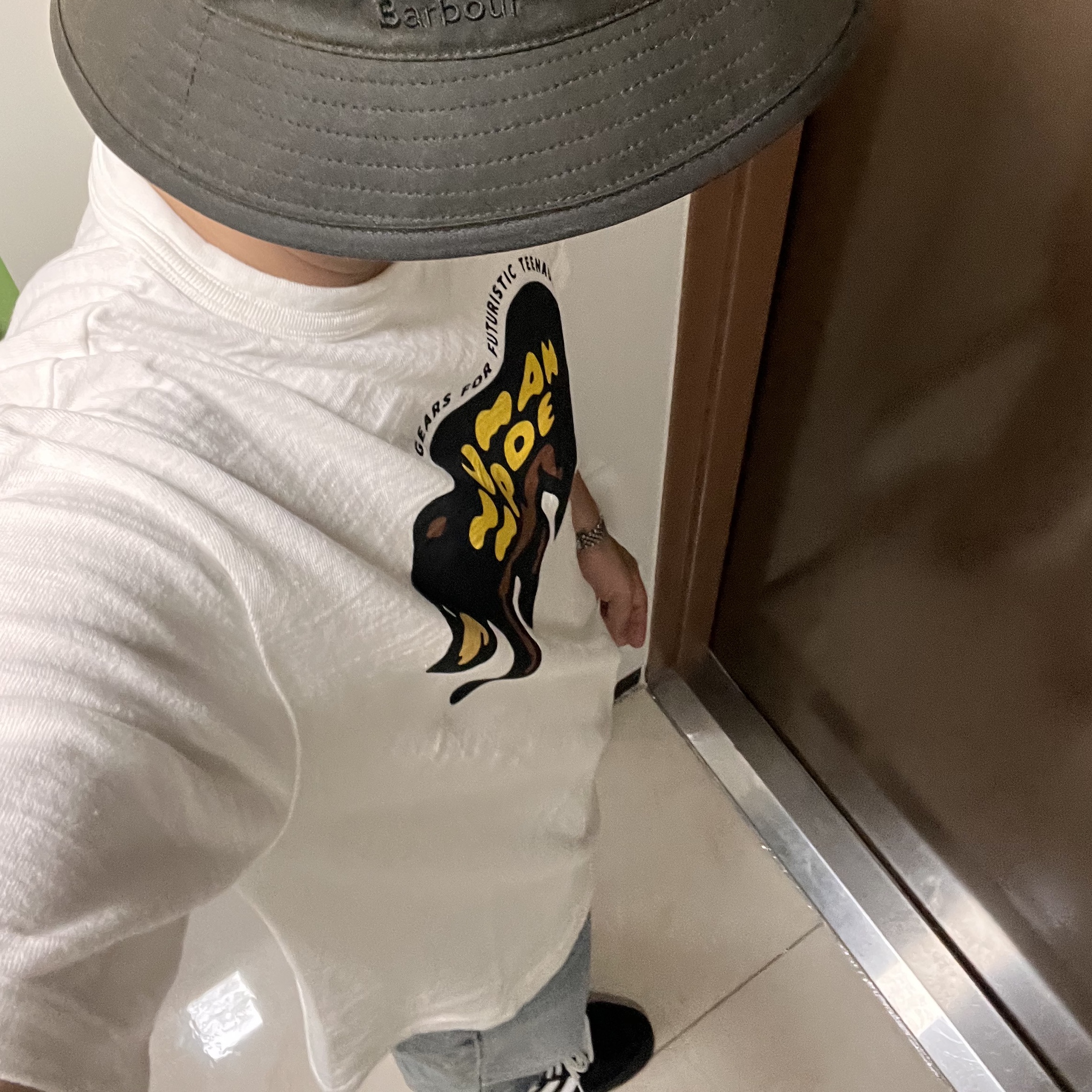 Human Made Graphic T-Shirt #10 White 착용 스타일