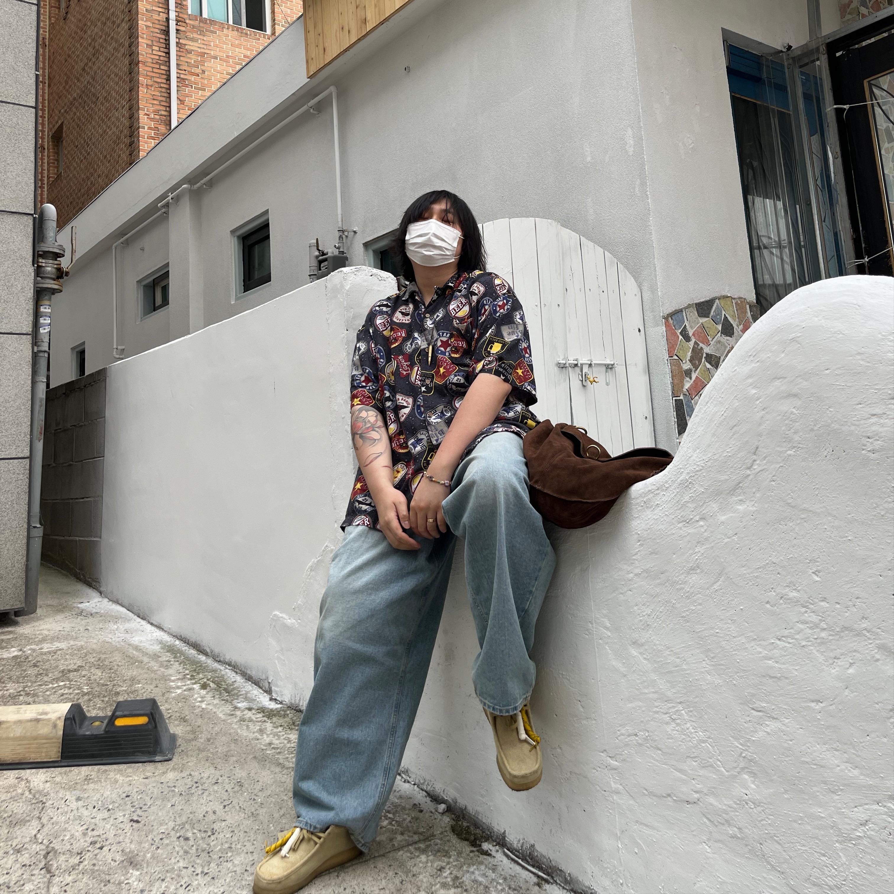 Clarks x Thisisneverthat Wallabee Maple 착용 스타일 - 2
