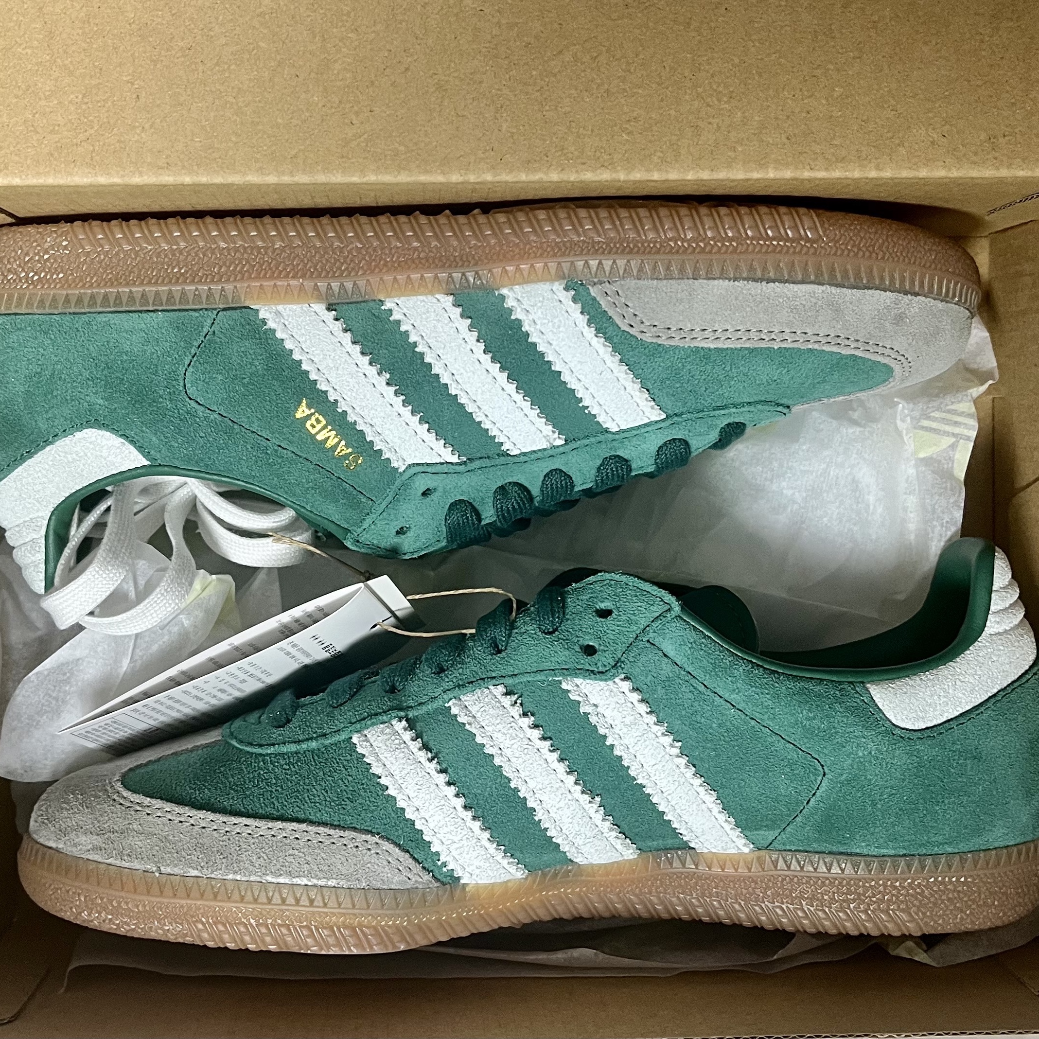 Adidas Samba OG Collegiate Green Gum 착용 스타일