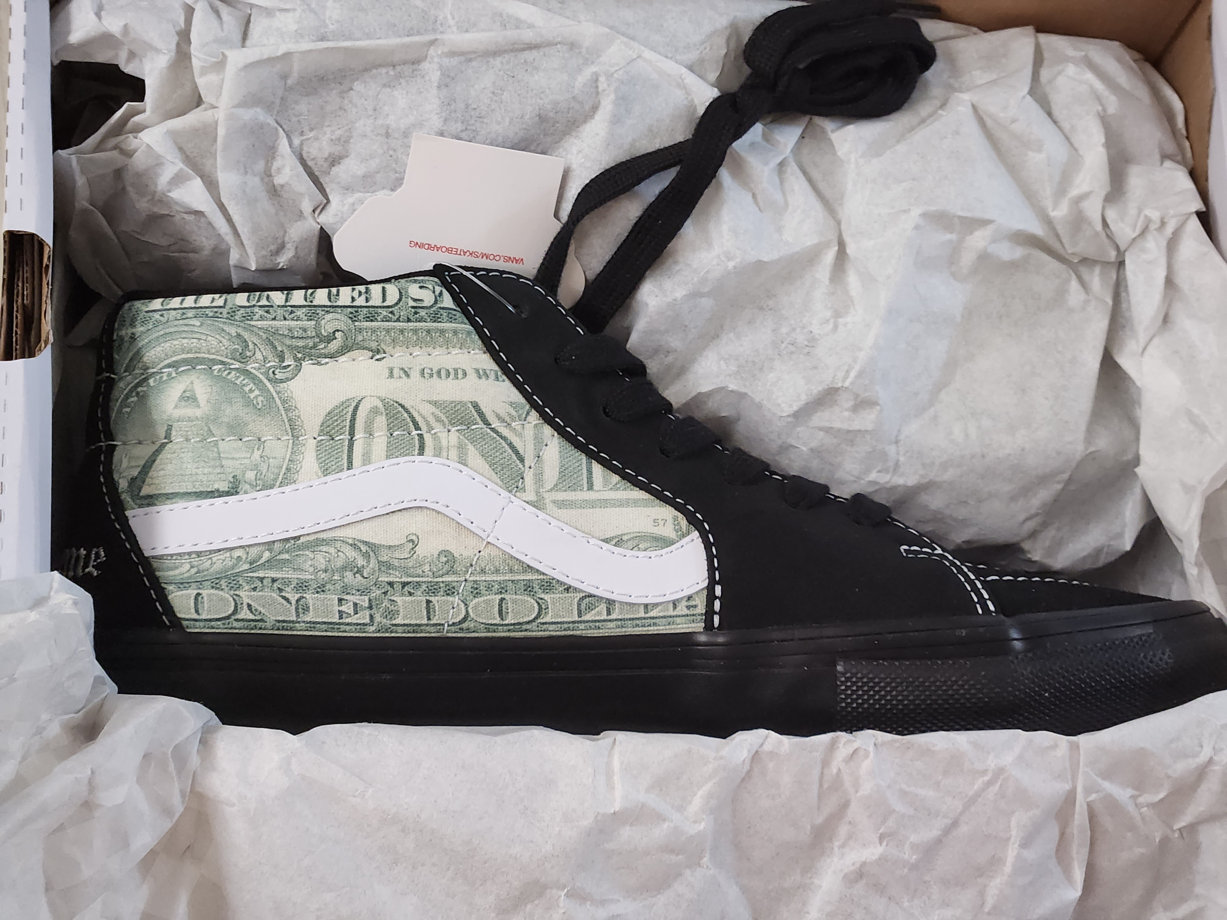 Vans x Supreme Skate Grosso Mid Dollar Black 착용 스타일