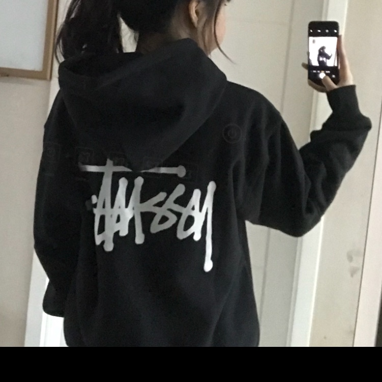 Stussy Basic Stussy Hoodie Black 2022 착용 스타일 - 1