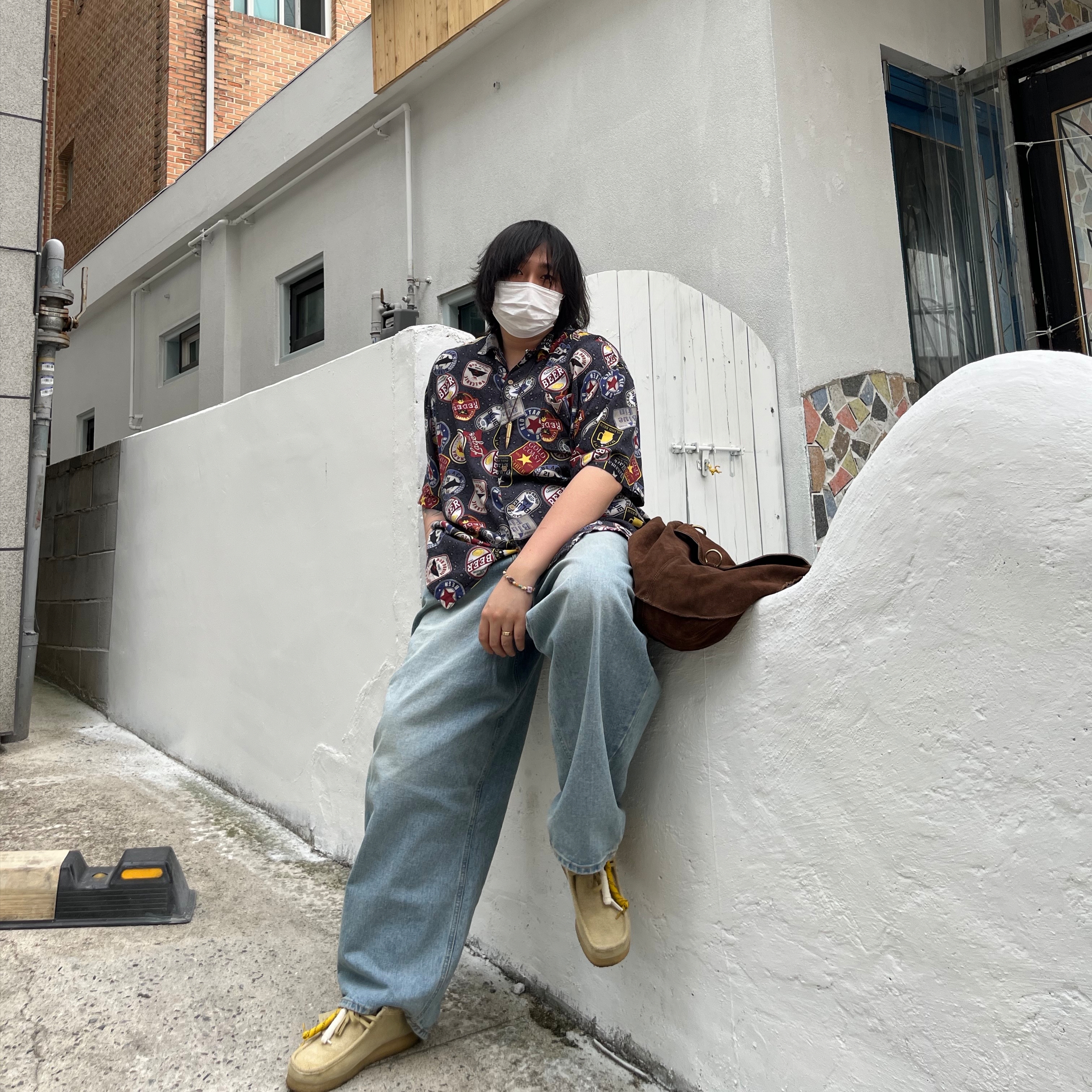 Clarks x Thisisneverthat Wallabee Maple 착용 스타일 - 1