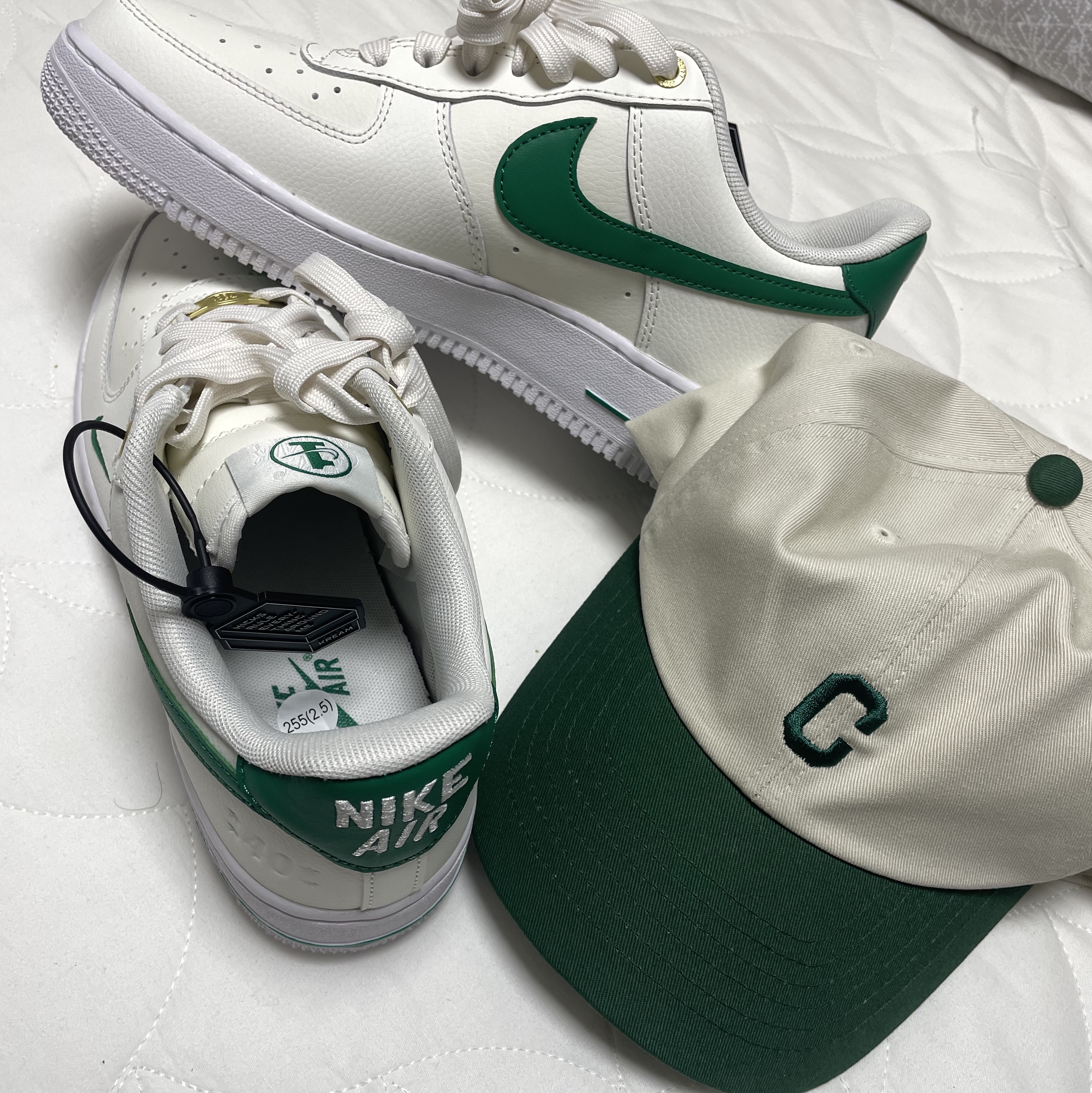 (W) Nike Air Force 1 '07 SE 40th Anniversary Join Forces Sail Malachite 착용 스타일