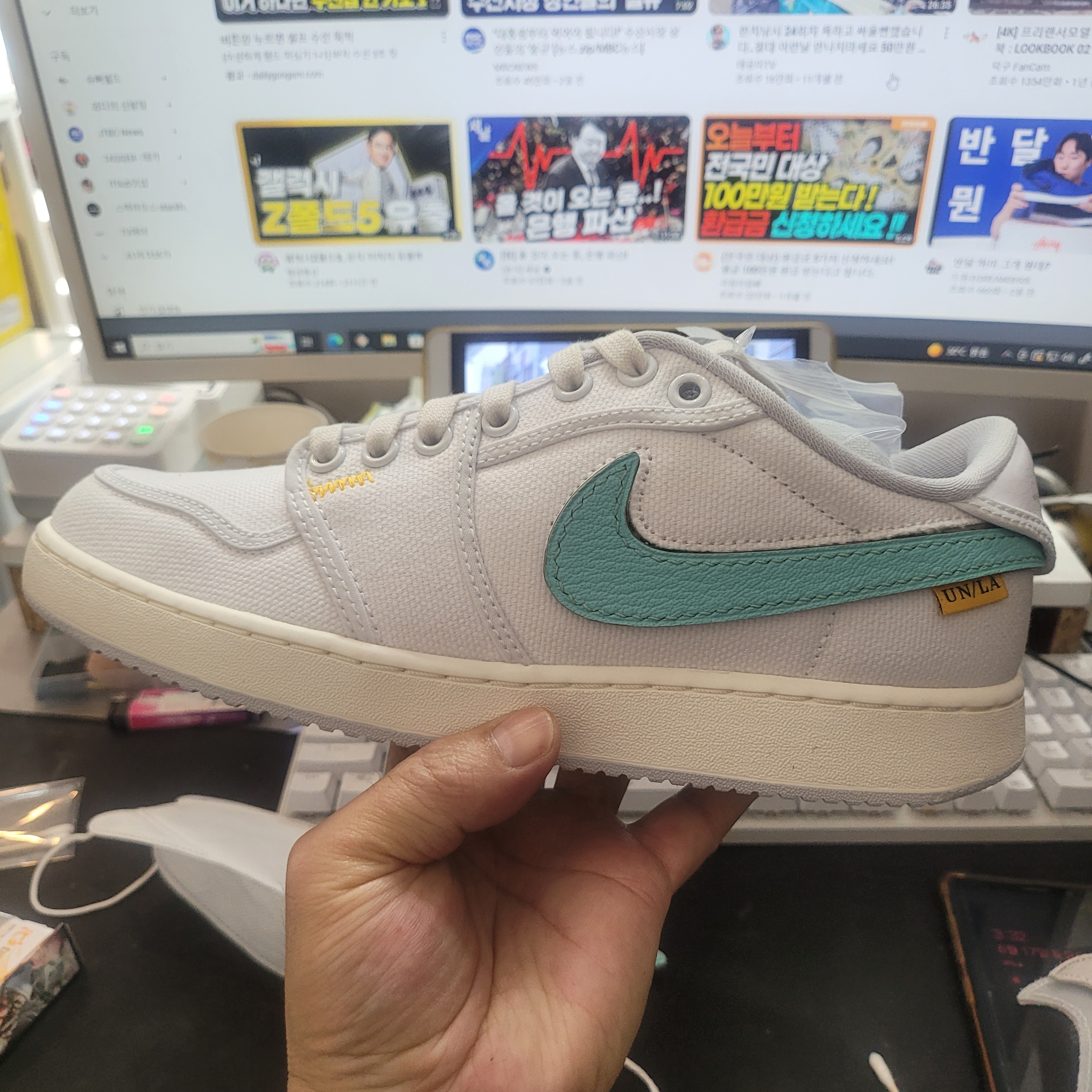 Jordan 1 x Union KO Low White 착용 스타일 - 5