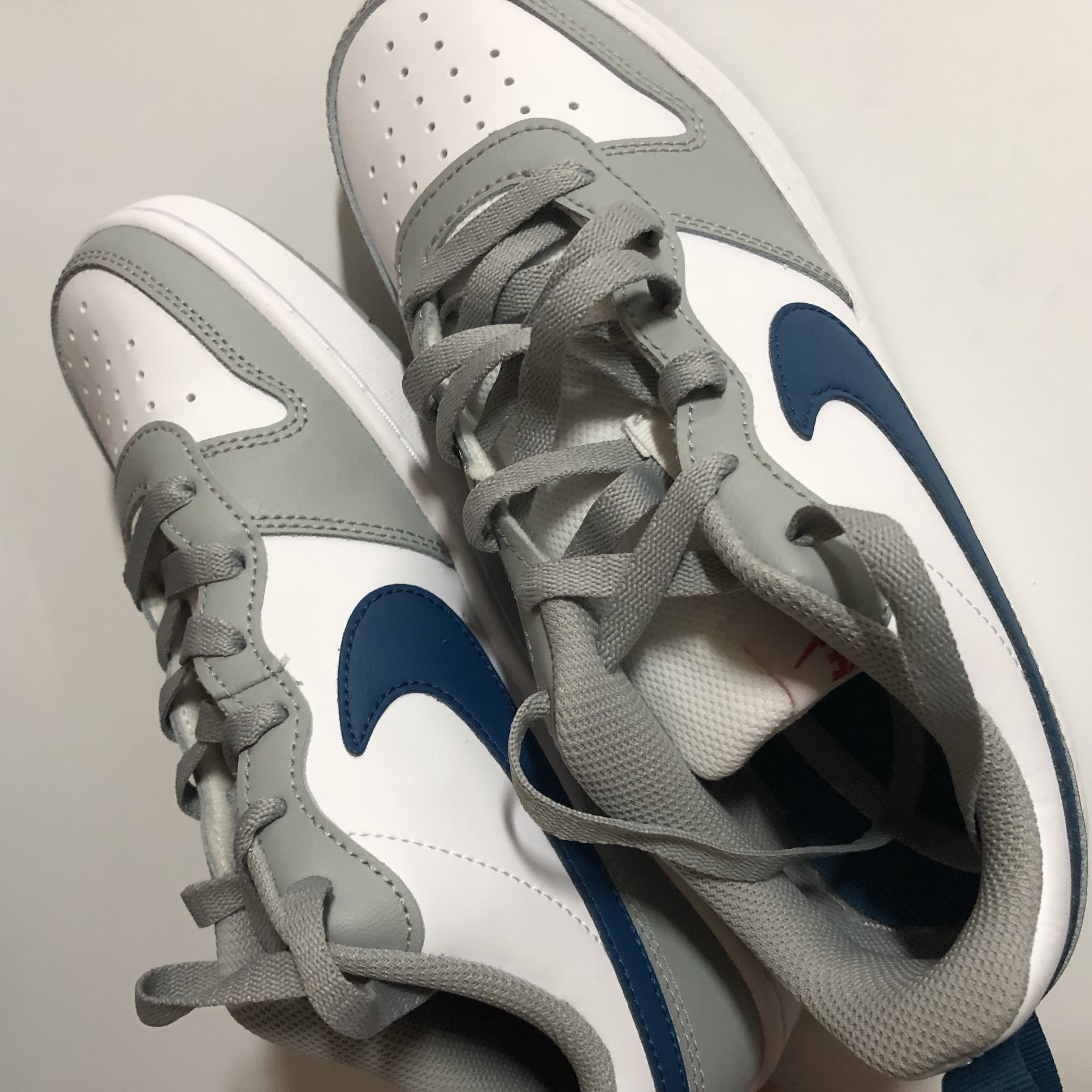 (GS) Nike Court Borough Low 2 Light Smoke Grey 착용 스타일