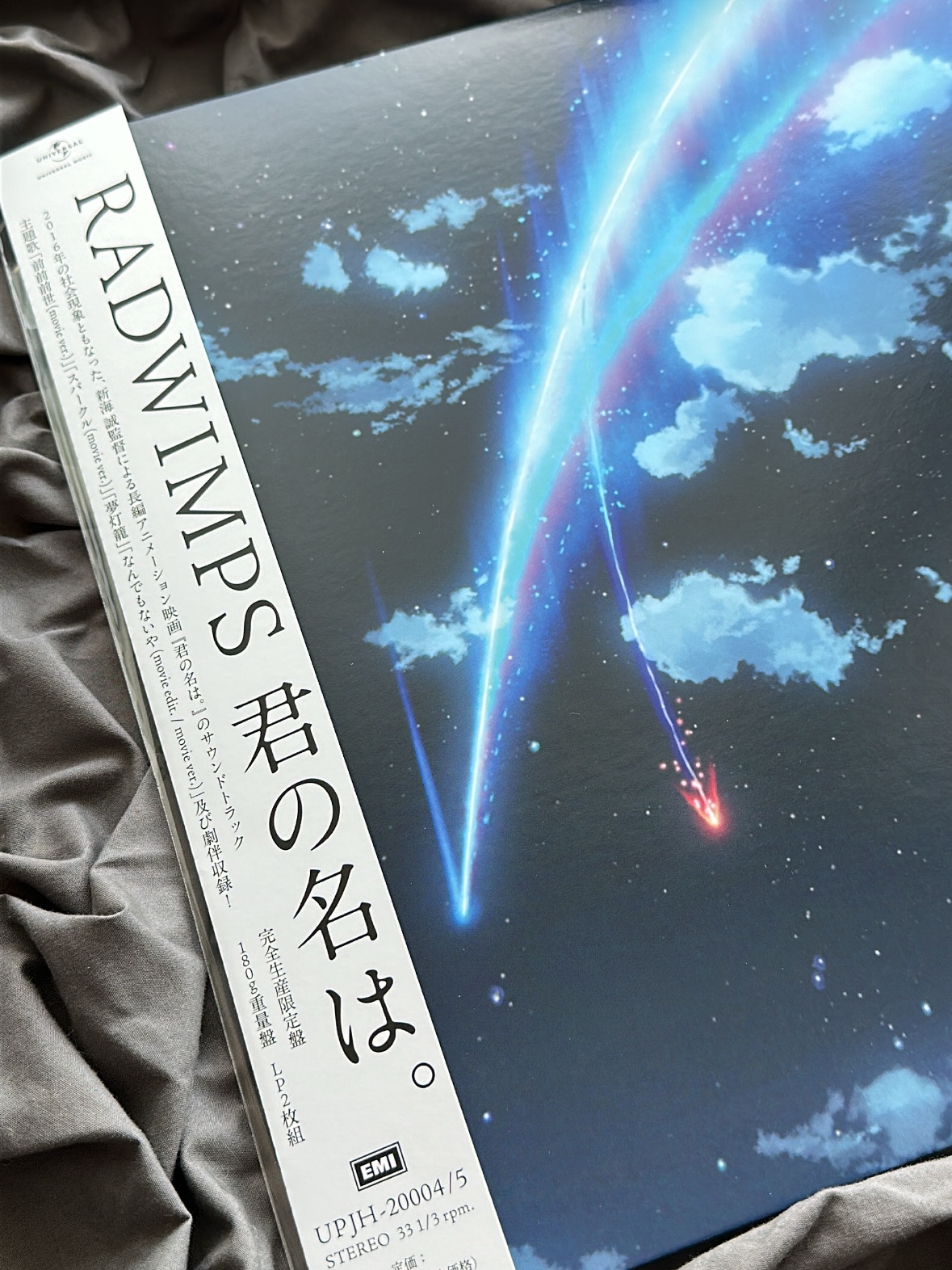 Radwimps Your Name OST LP Black (2LP) 착용 스타일