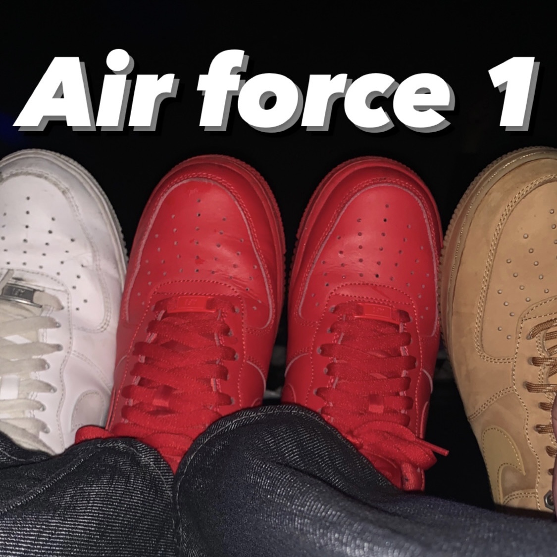 Nike Air Force 1 '07 Low White, Nike Air Force 1 '07 WB Flax 착용 스타일