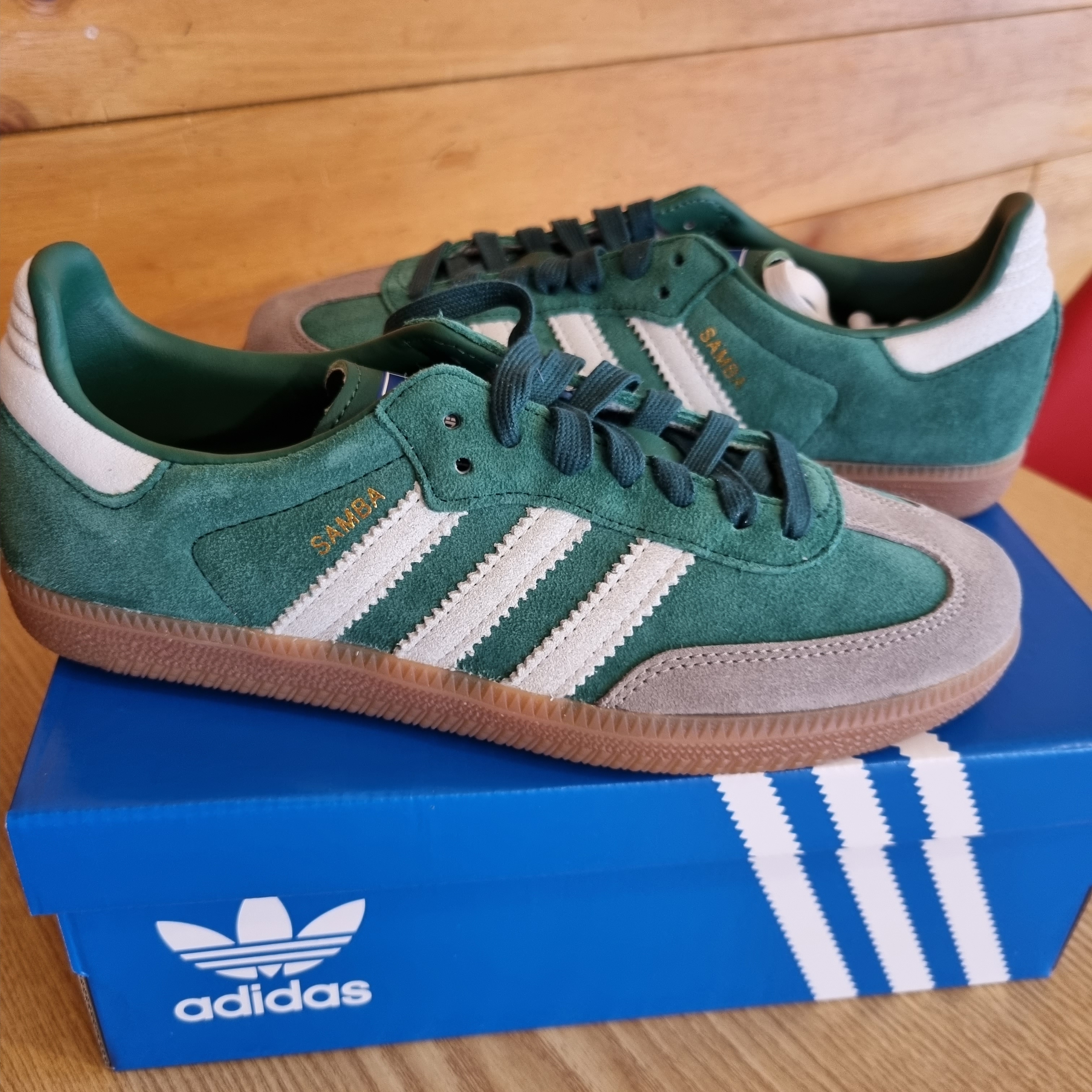 Adidas Samba OG Collegiate Green Gum 착용 스타일