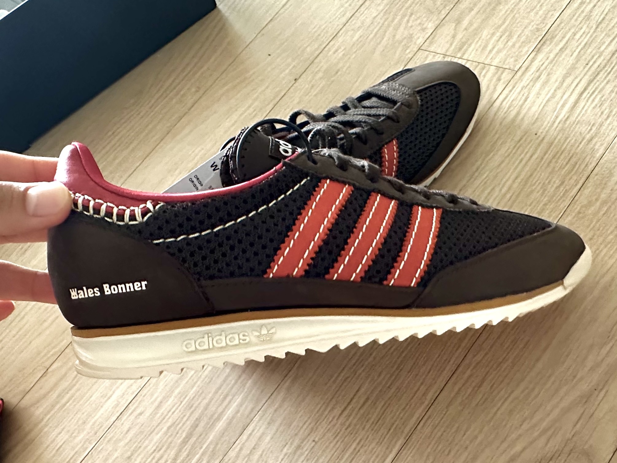 Adidas x Wales Bonner SL 72 Knit Brown 착용 스타일