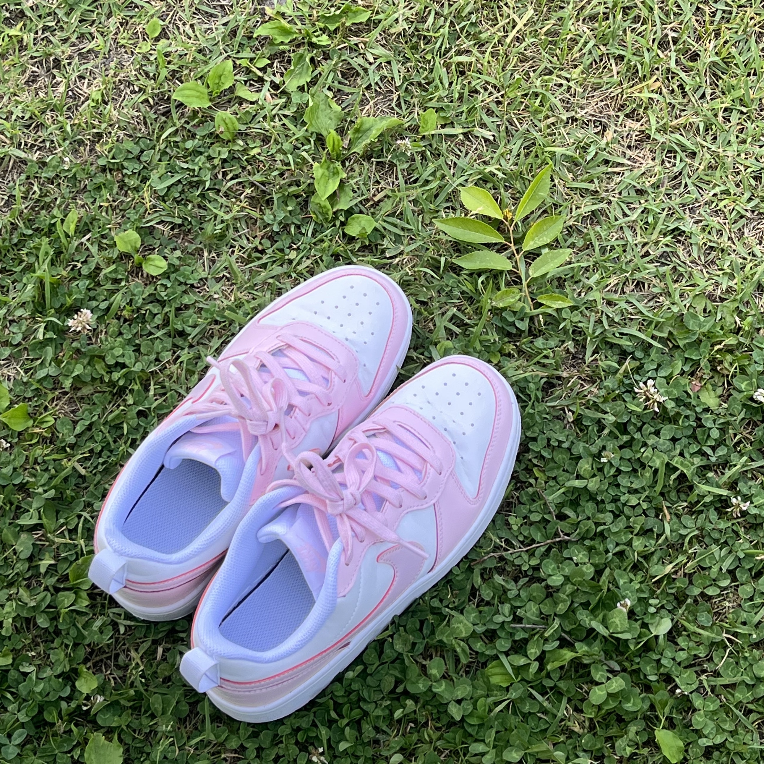 (GS) Nike Court Borough 2 SE White Pink Foam 착용 스타일