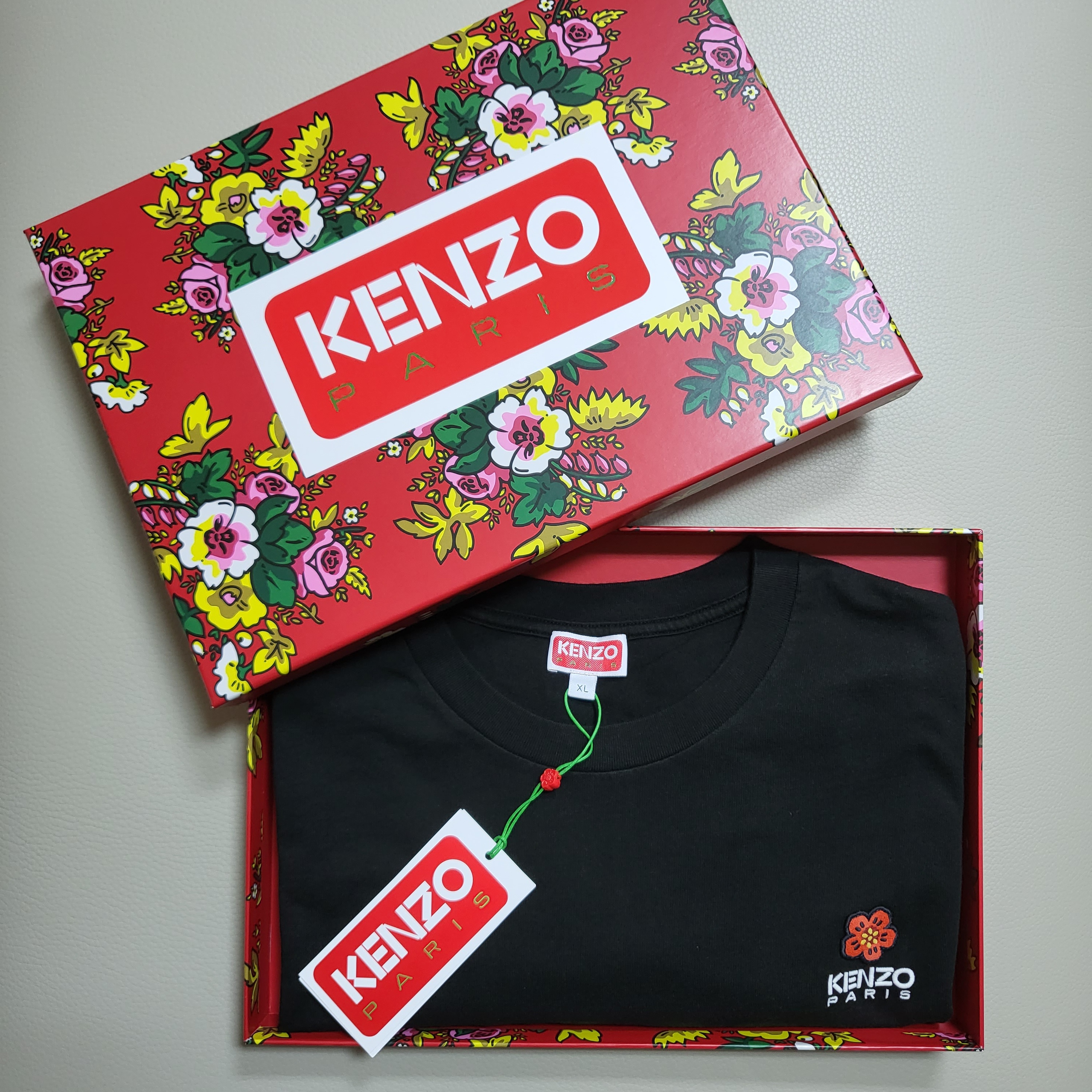 Kenzo Boke Flower Crest T-Shirt Black 착용 스타일