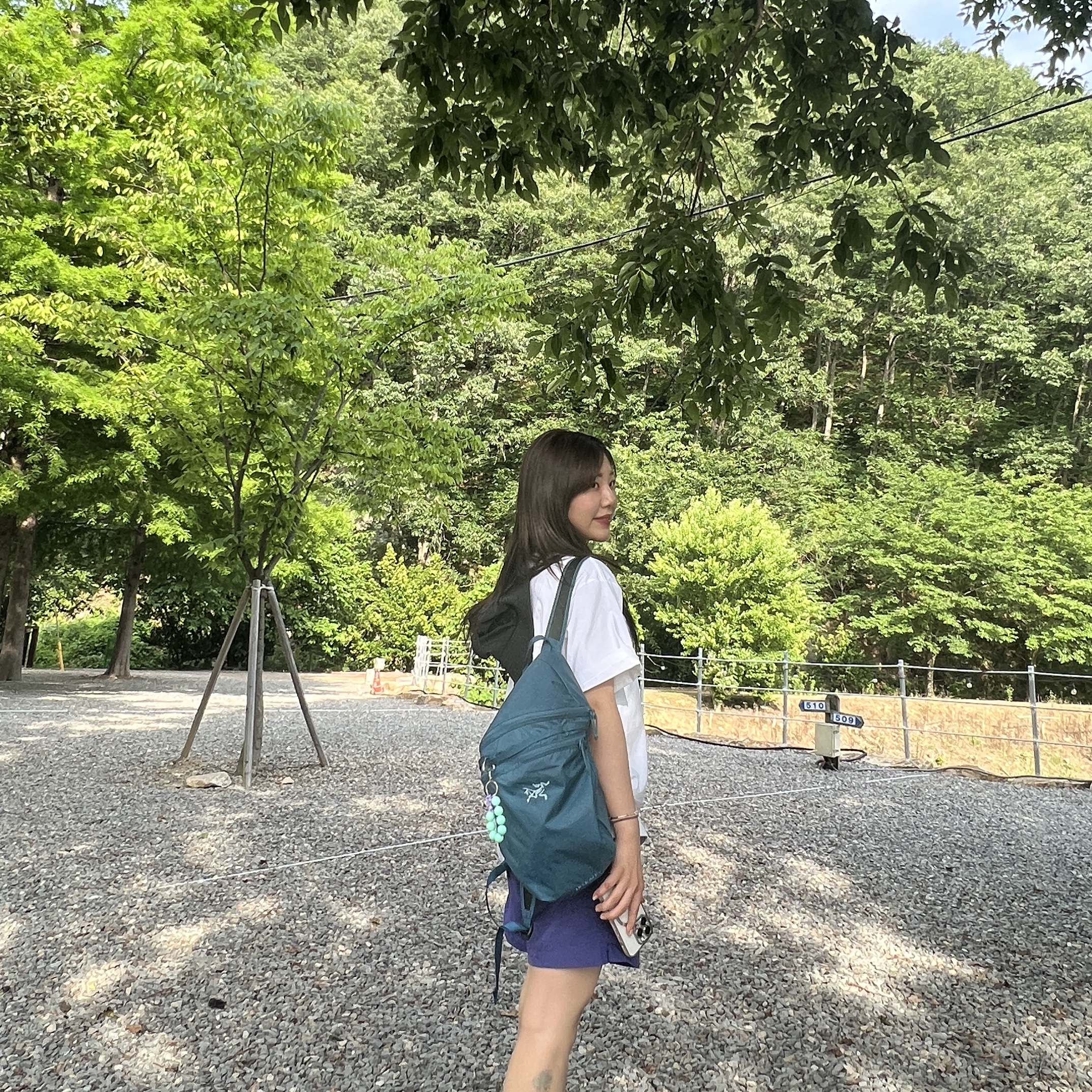 Arc'teryx Heliad 15 Backpack Serene 착용 스타일 - 1