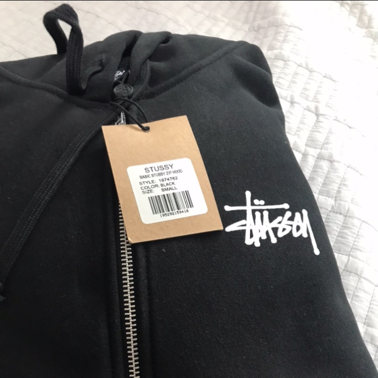Stussy Basic Stussy Hoodie Black 2022 착용 스타일 - 2