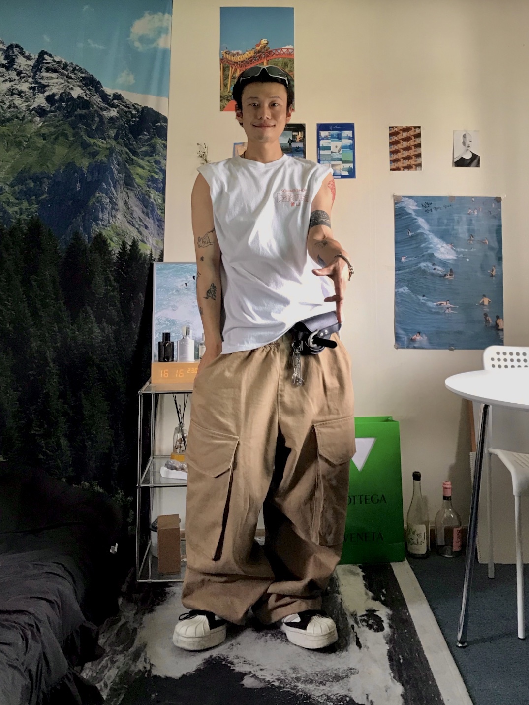 Y-3 Yohji Star White 착용 스타일 - 1