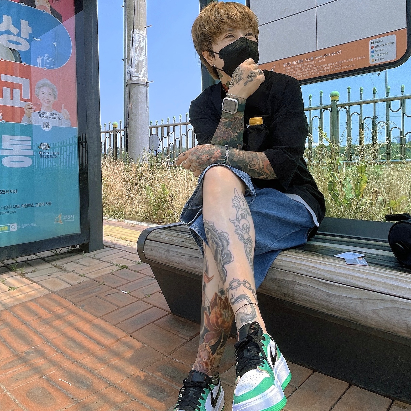 (W) Jordan 1 Elevate Low SE Lucky Green 착용 스타일 - 3