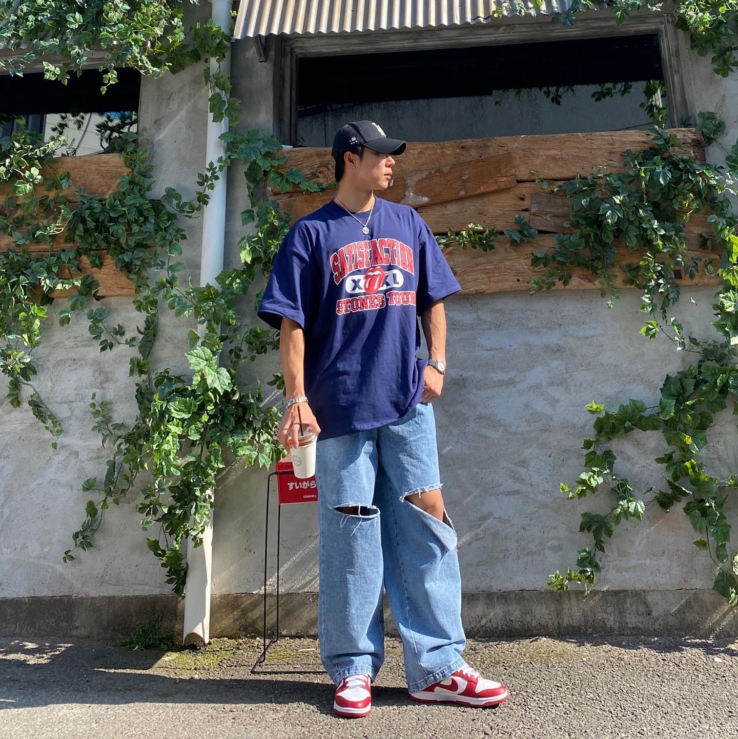 Nike Dunk Low Retro Gym Red 착용 스타일 - 1