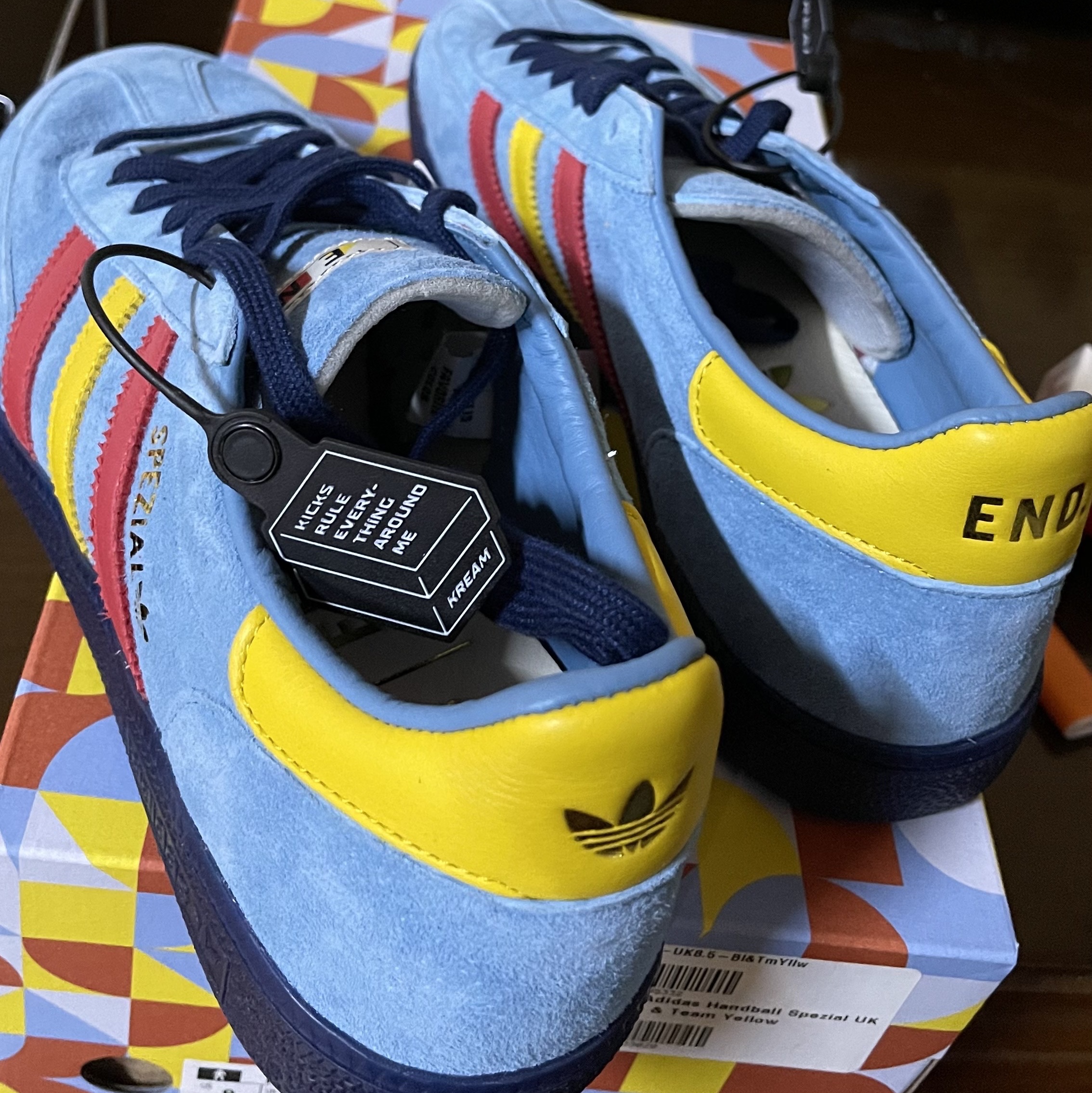 Adidas x END. Spezial Handball Blue 착용 스타일