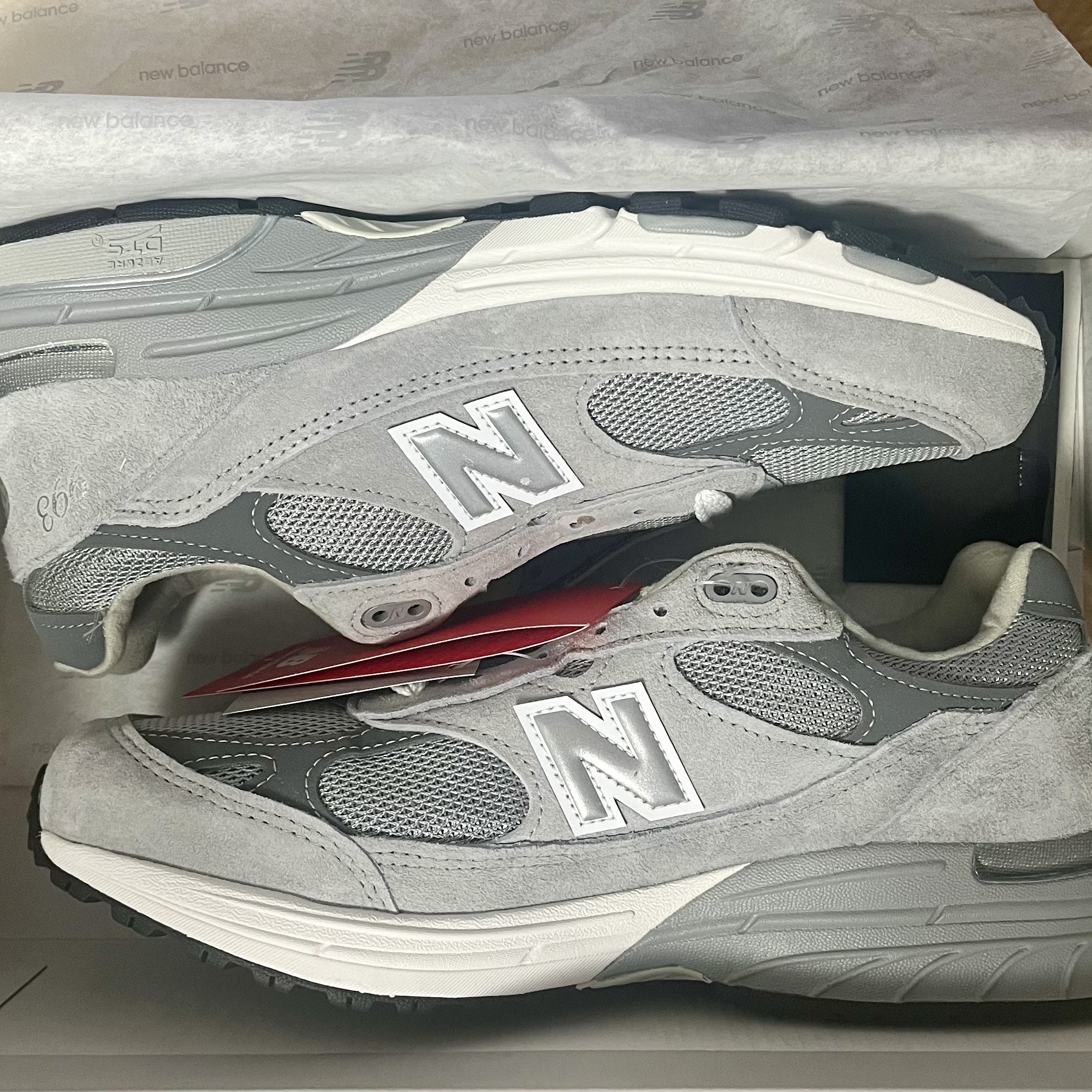 New Balance 993 Made in USA Grey - D Standard 착용 스타일