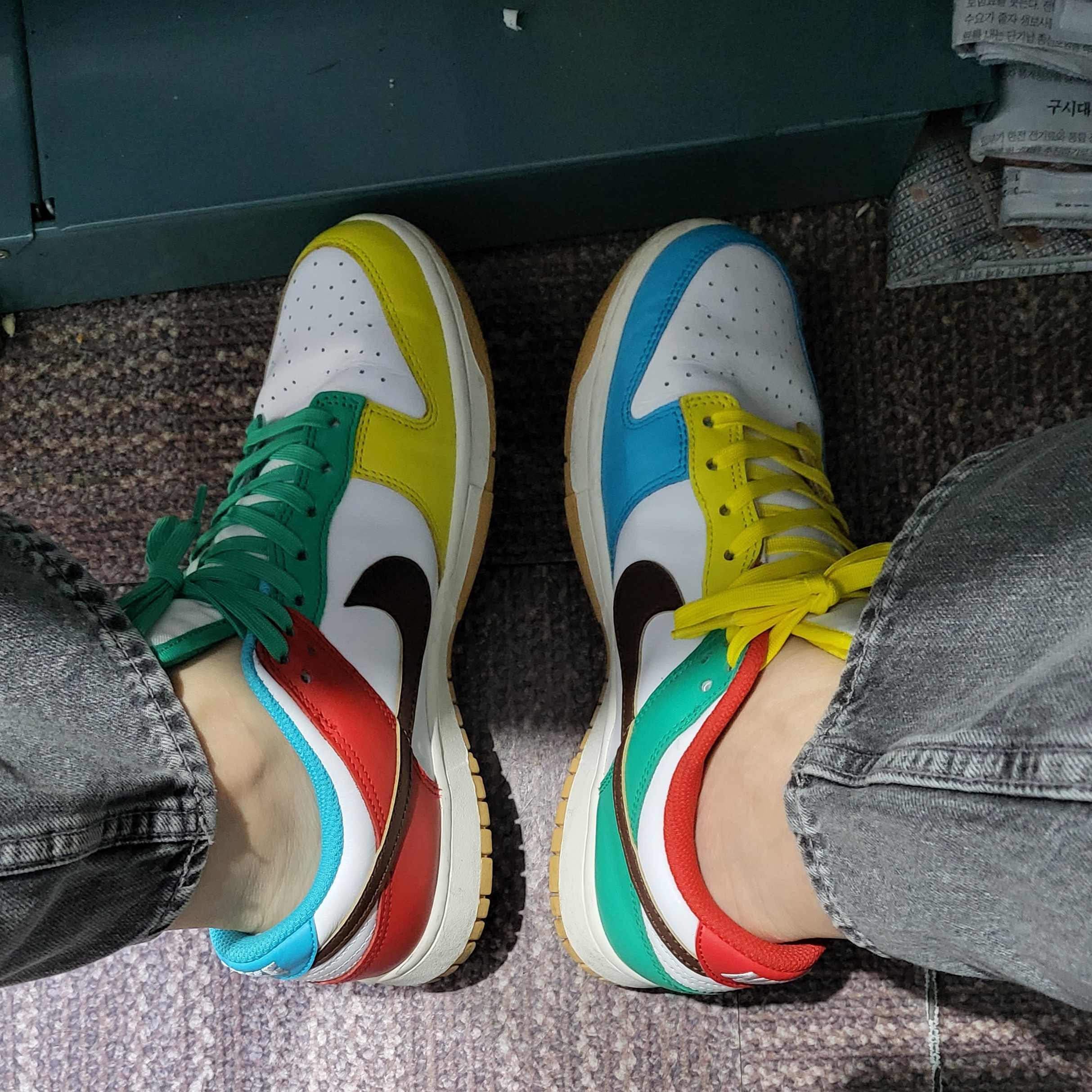 Nike Dunk Low SE Free.99 White 착용 스타일
