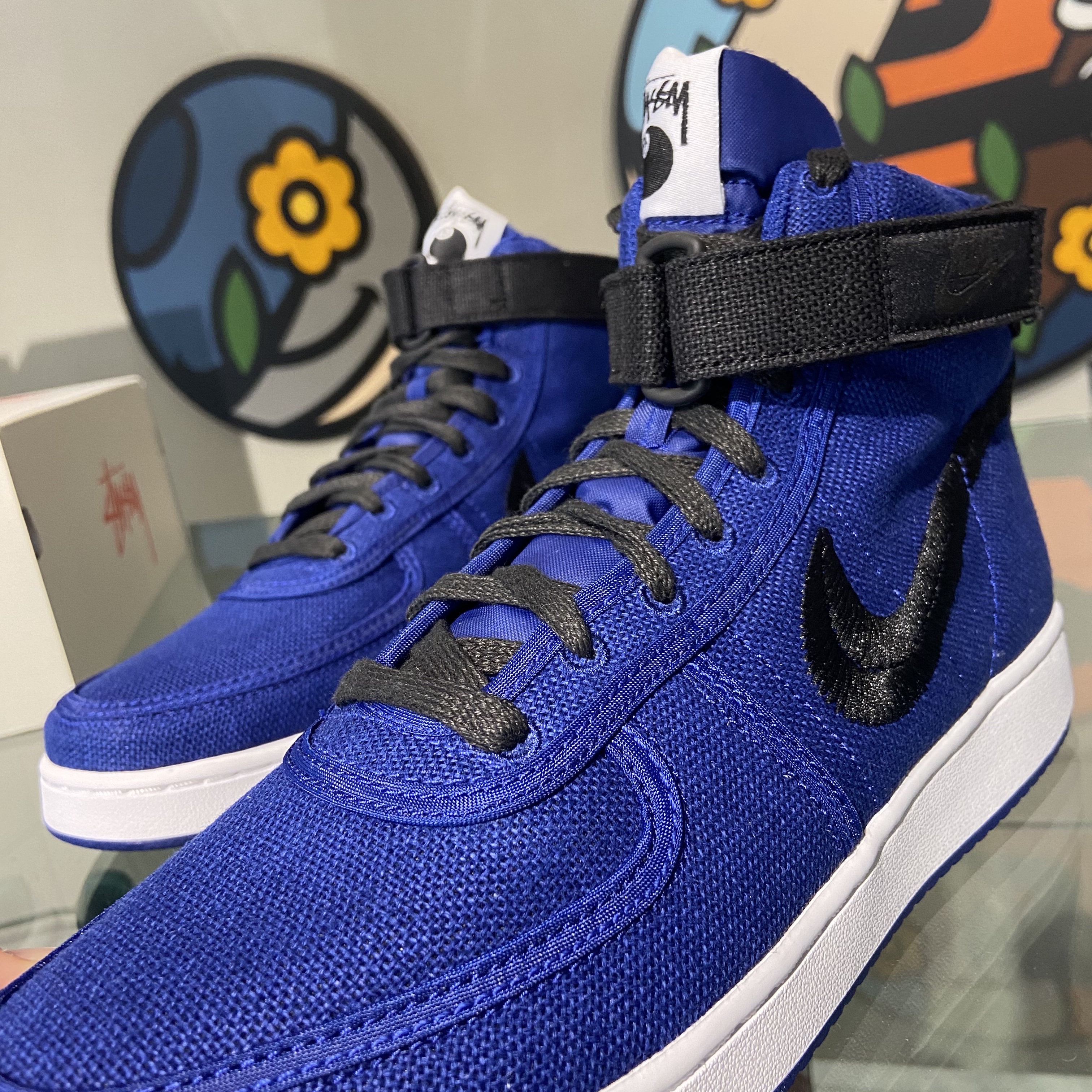 Nike x Stussy Vandal High Deep Royal Blue 착용 스타일 - 2