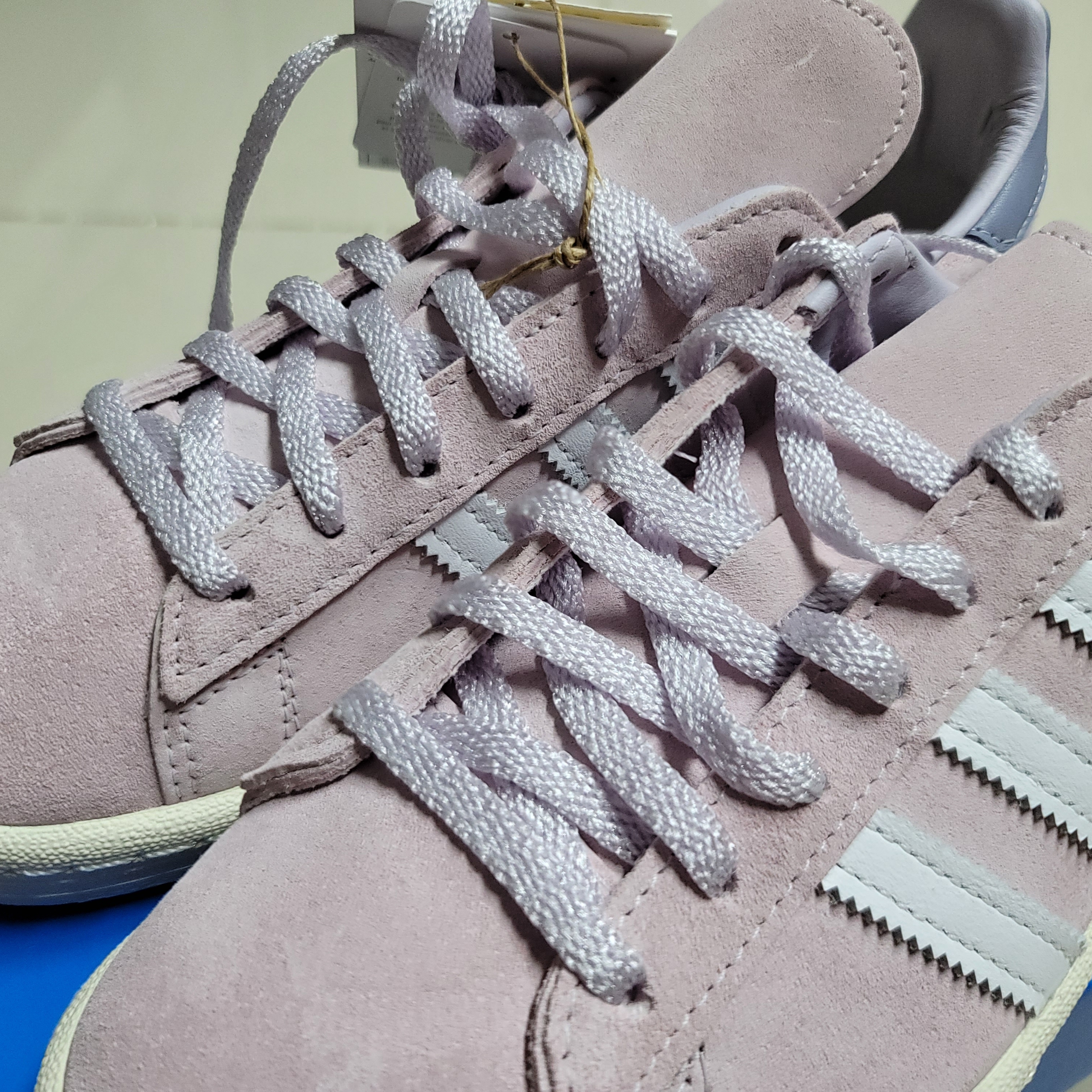 Adidas Campus 80s Almost Pink Cloud White 착용 스타일 - 4