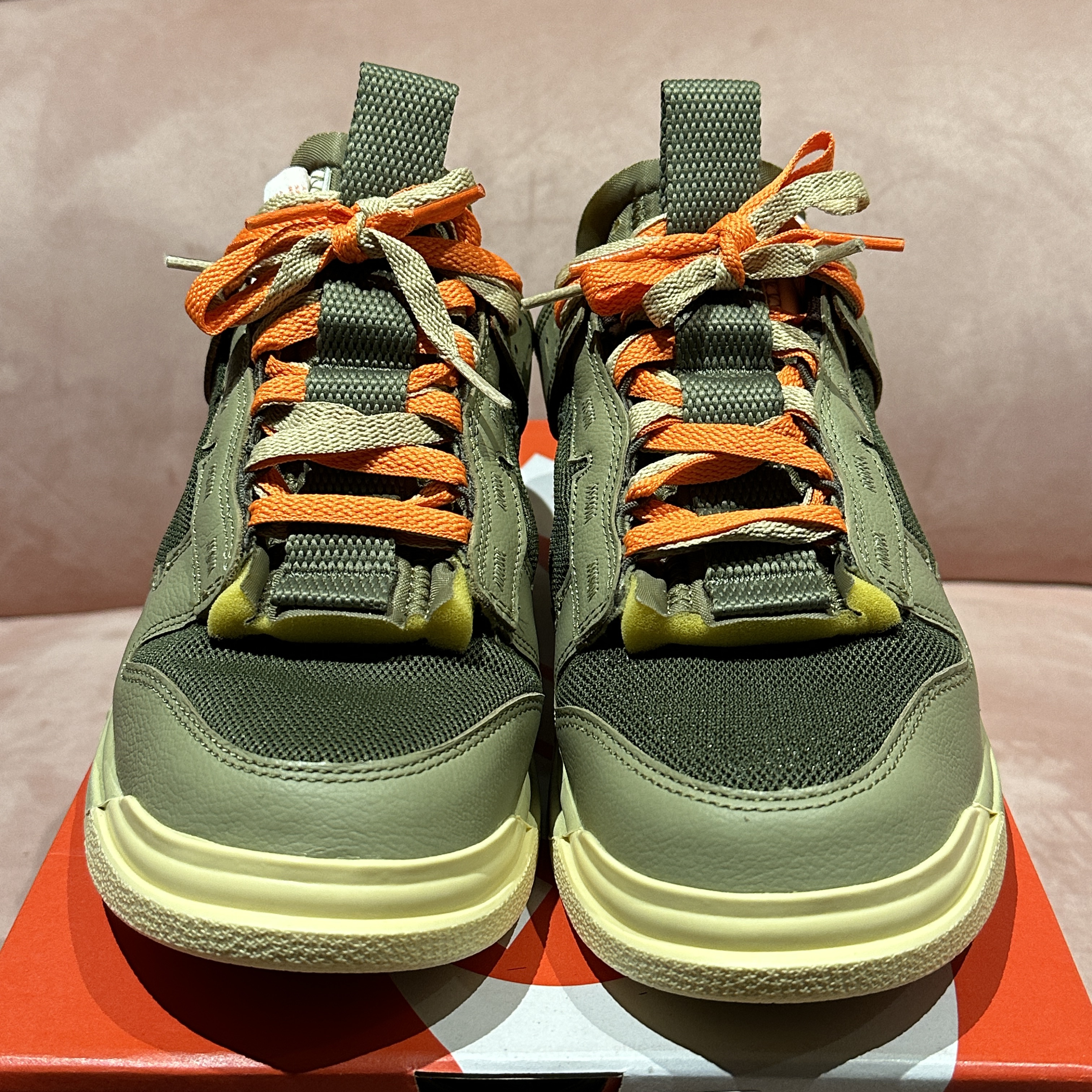 Nike Air Dunk Jumbo Medium Olive 착용 스타일 - 2