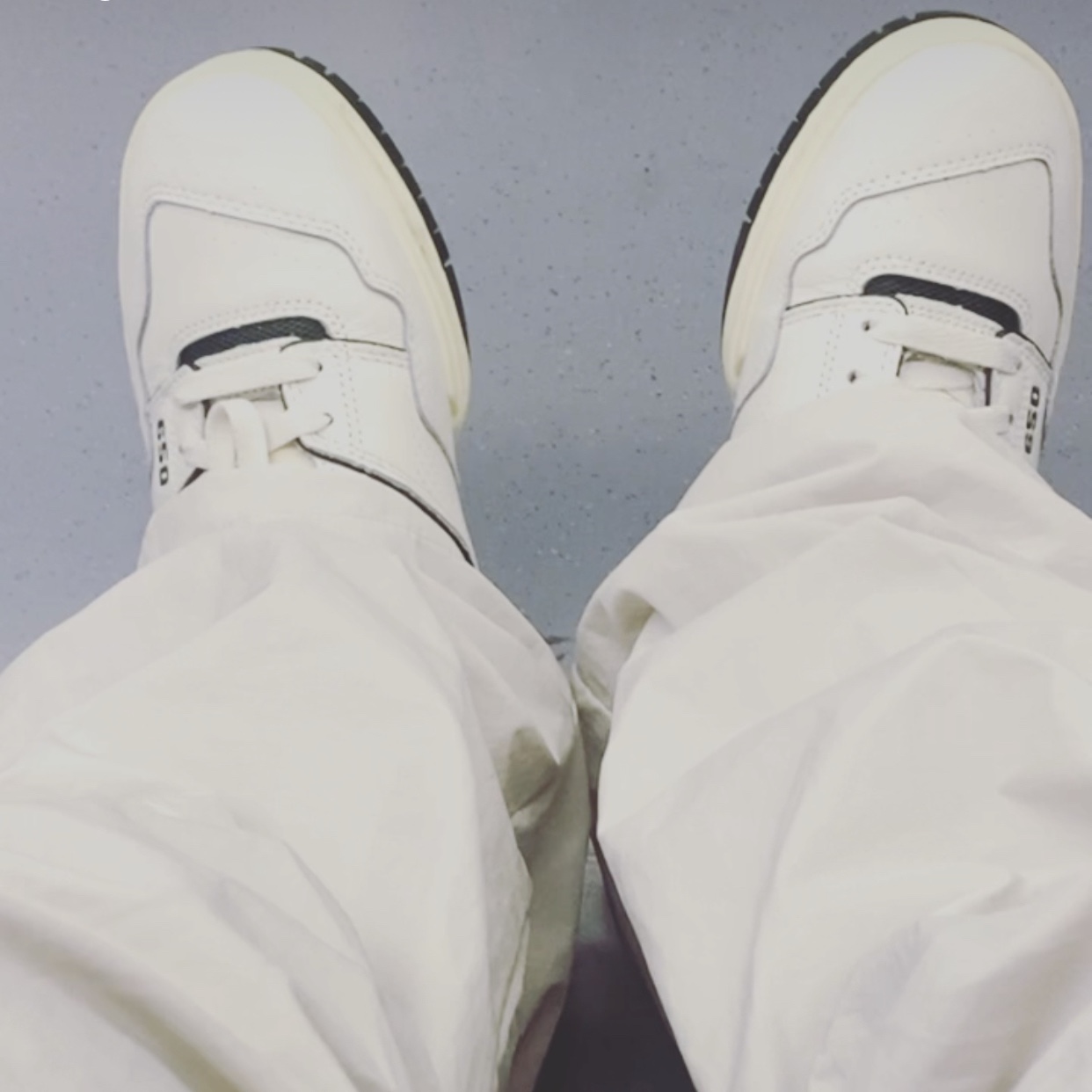New Balance x Aime Leon Dore 650R White Green 착용 스타일