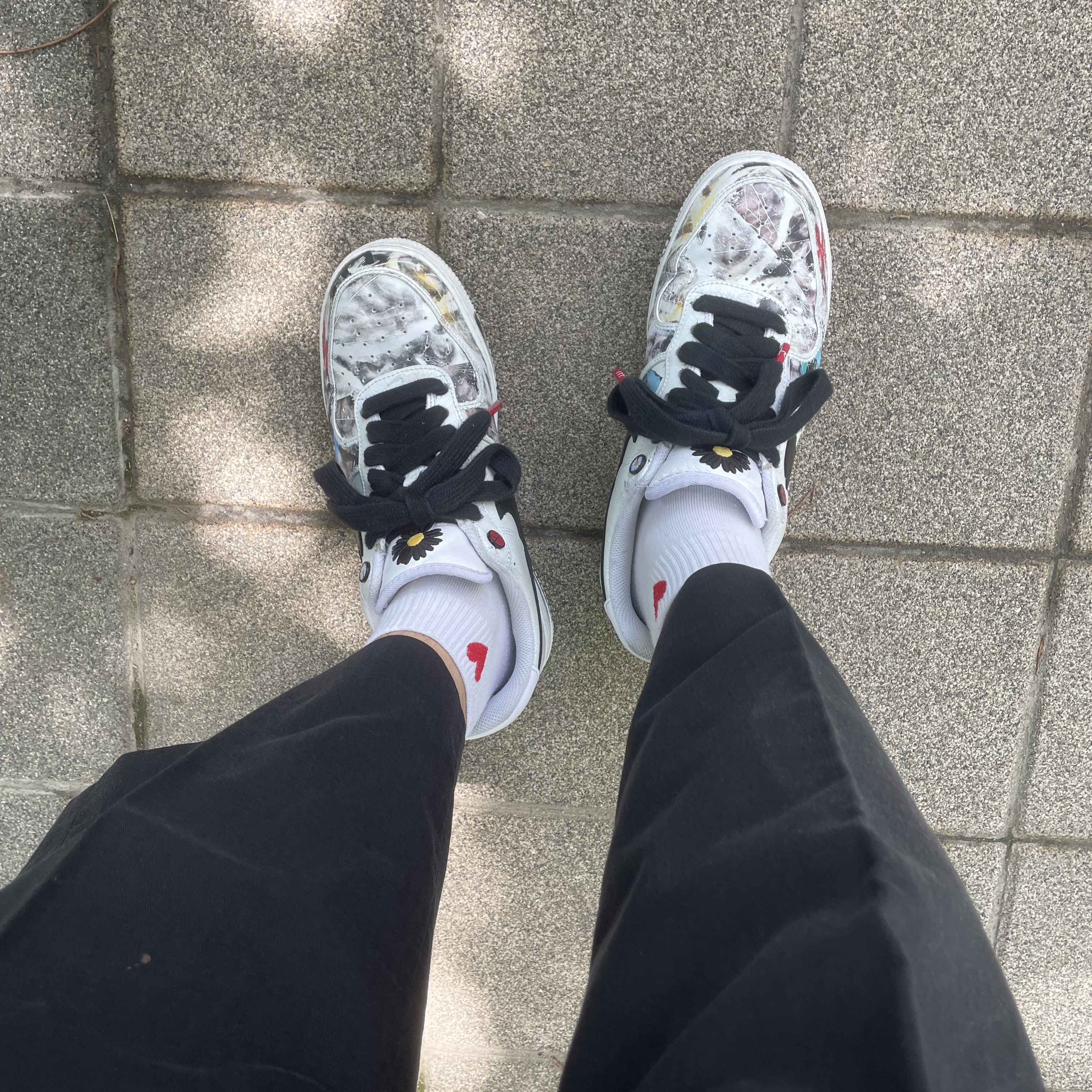 Nike x Peaceminusone Air Force 1 Low Para-Noise 2.0 착용 스타일