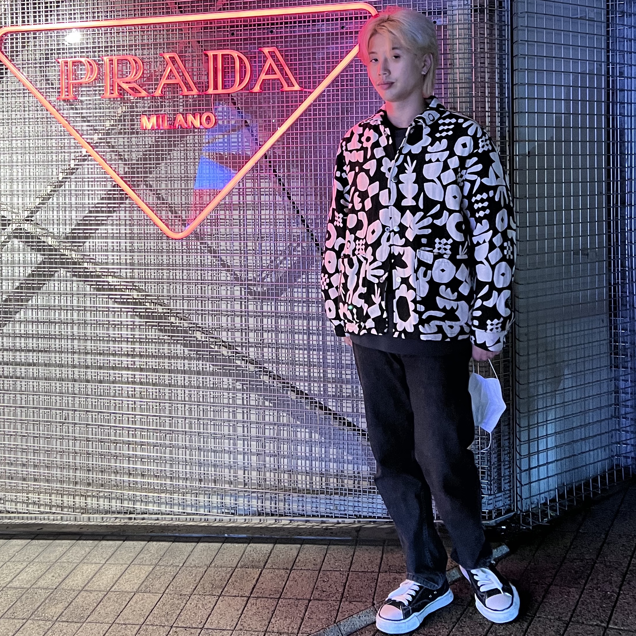 Maison Mihara Yasuhiro Peterson OG Sole Canvas Low Sneakers Black 착용 스타일