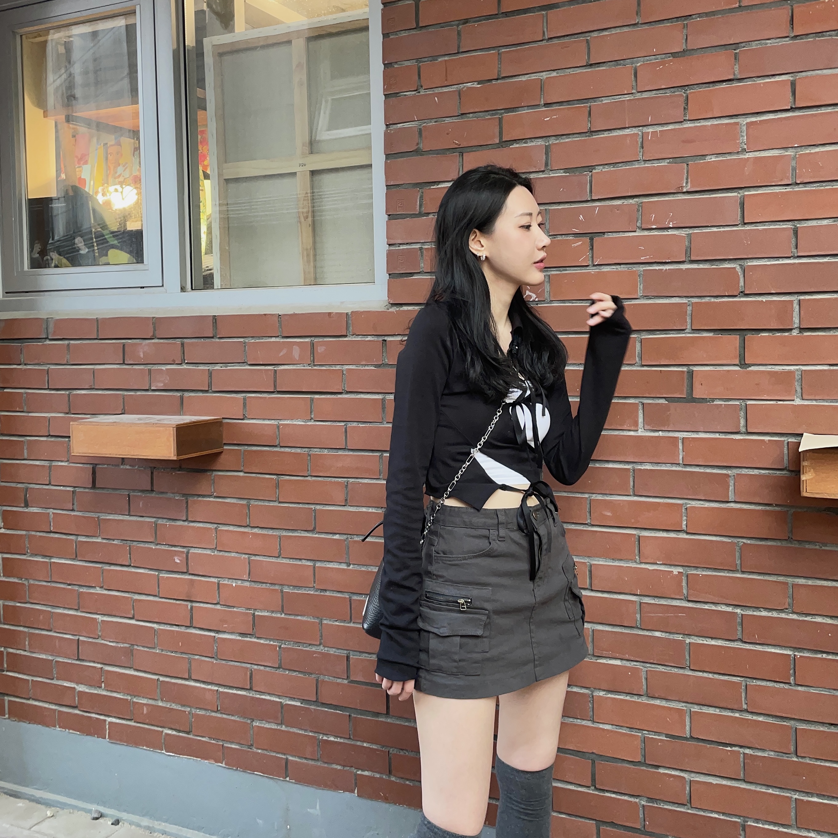 New Balance 725 Magnet Black 착용 스타일 - 2