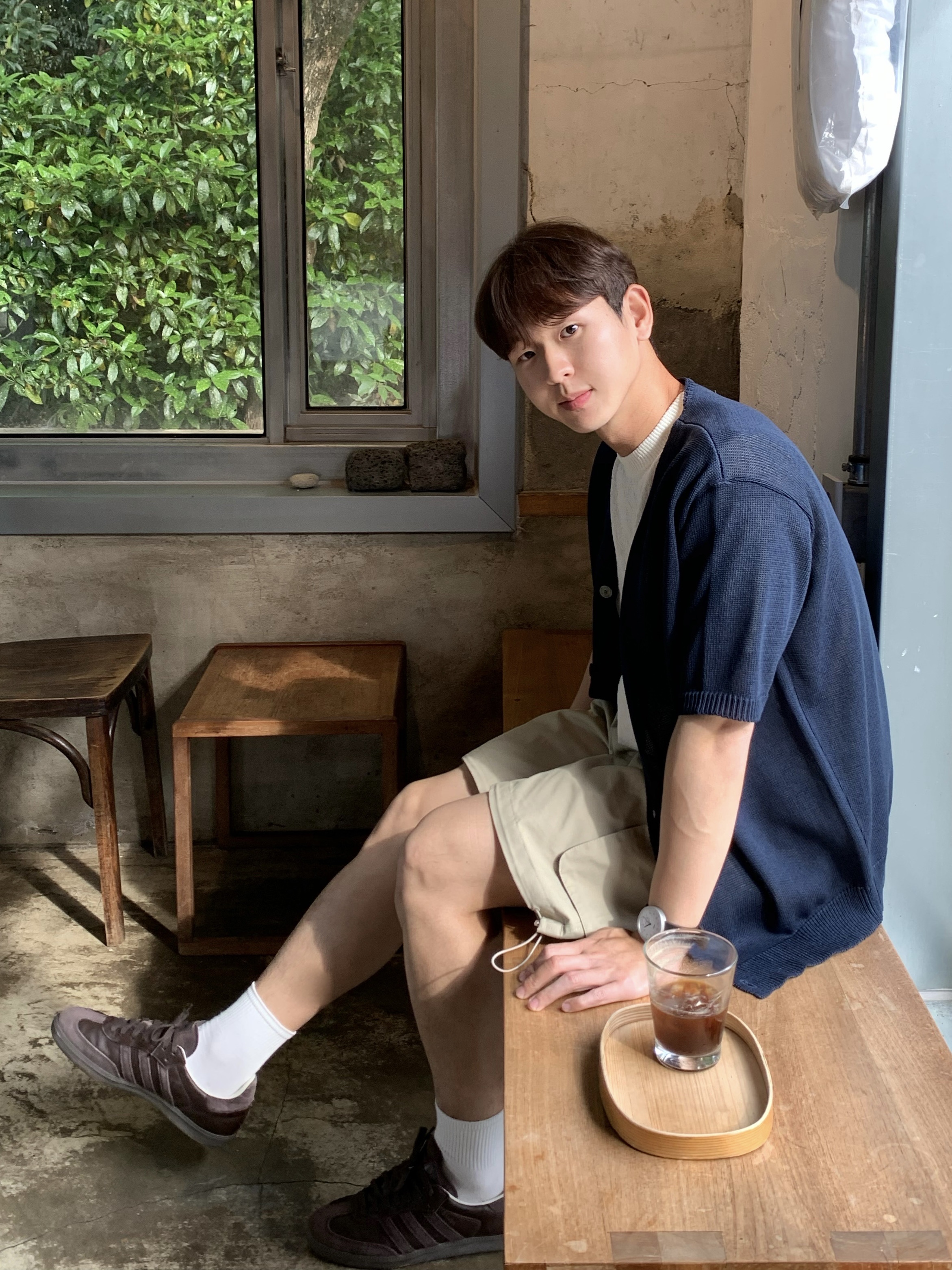 Adidas Samba Brown 착용 스타일 - 2