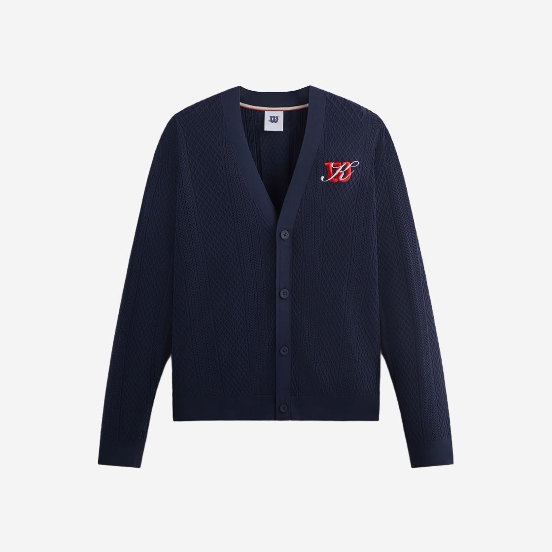 Kith x Wilson Sweater Cardigan Navy Blazer 상세 이미지 1