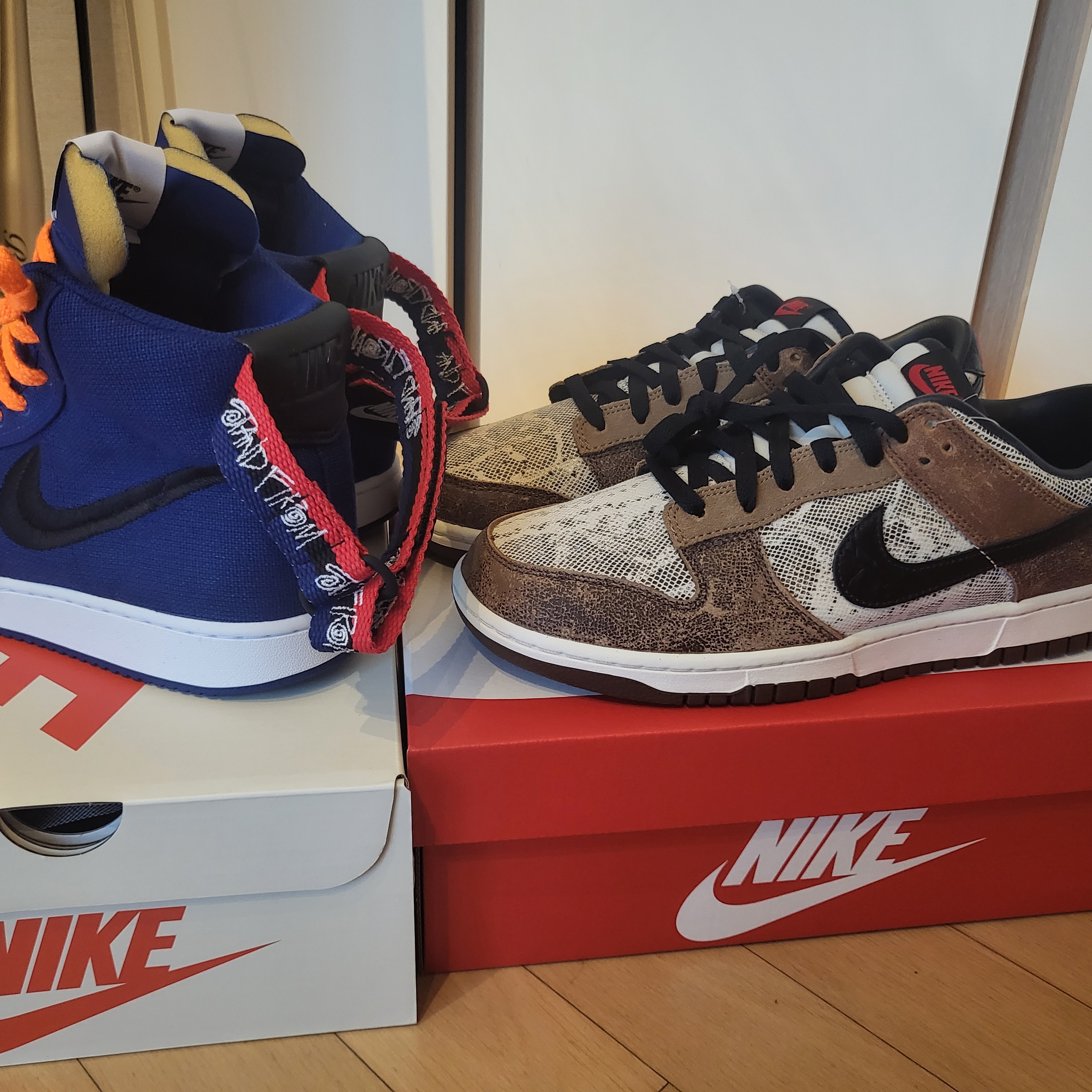 Nike x Stussy Vandal High Deep Royal Blue 착용 스타일 - 2