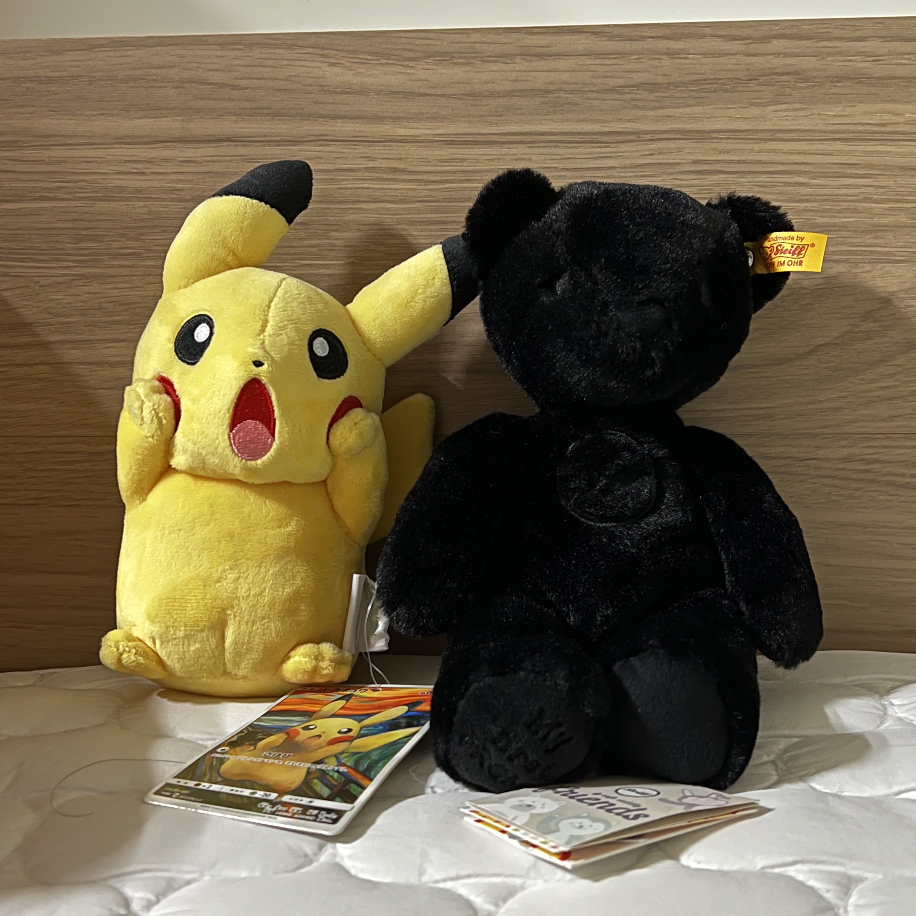 Fragment x Steiff Teddy Bear 26cm Black 착용 스타일