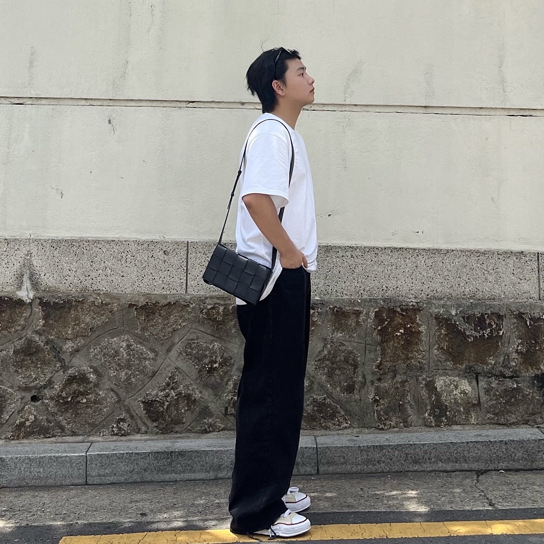Maison Mihara Yasuhiro Peterson OG Sole Canvas Low-top Sneakers Natural 착용 스타일 - 2