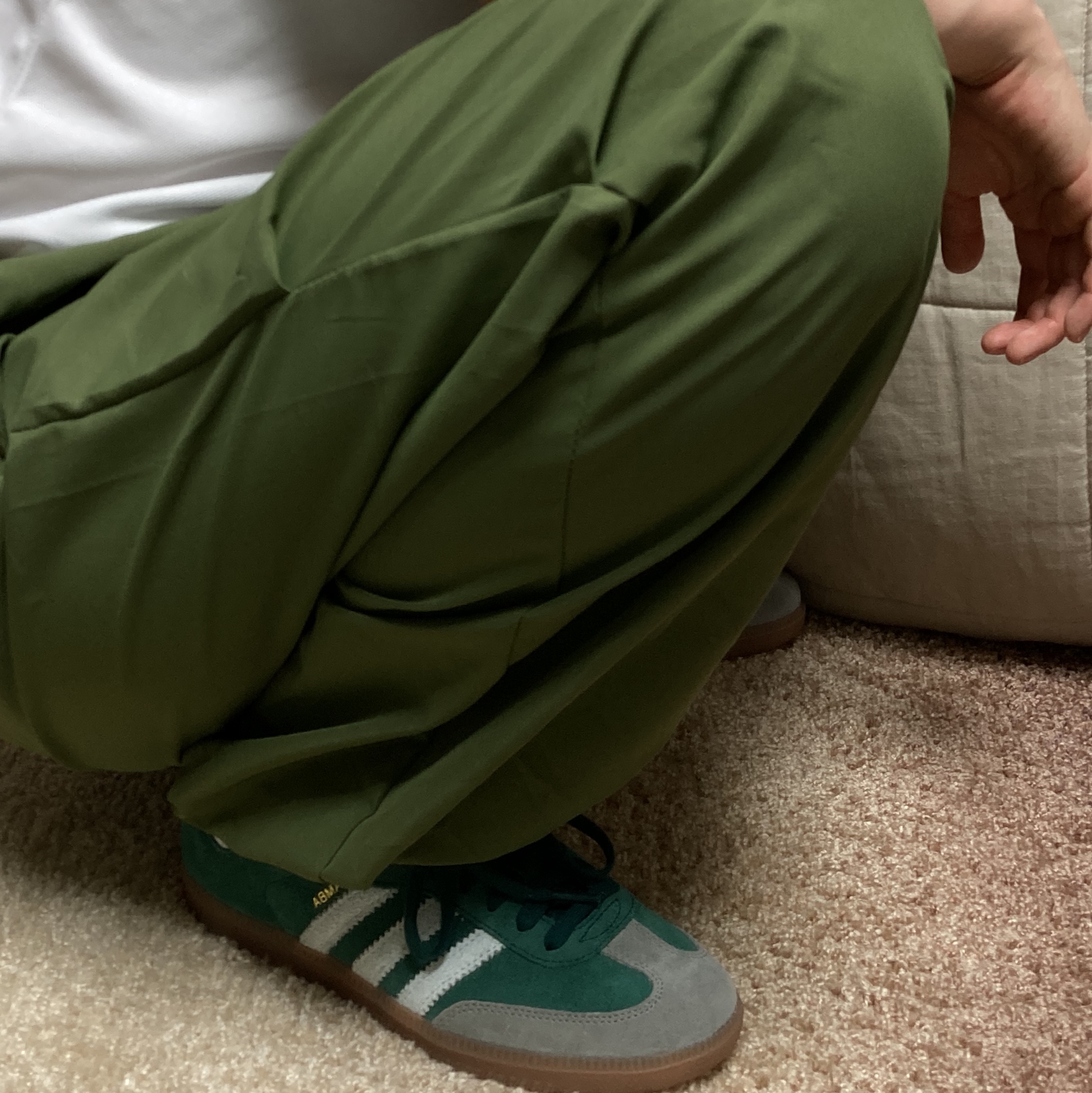 Adidas Samba OG Collegiate Green Gum 착용 스타일