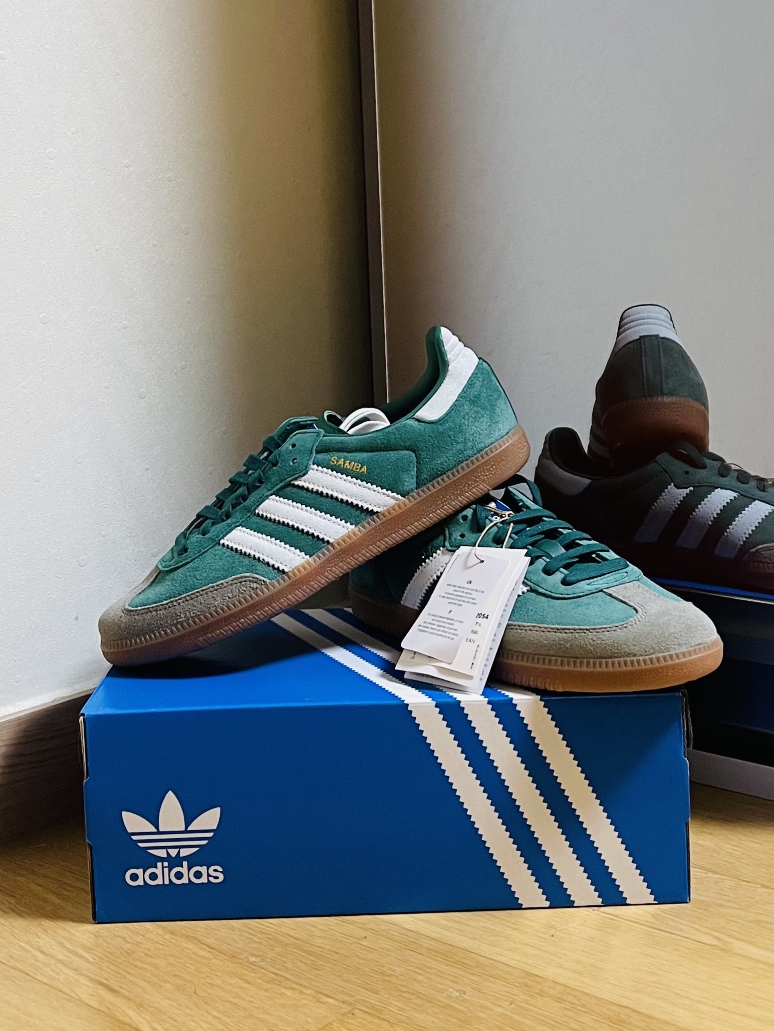Adidas Samba OG Collegiate Green Gum 착용 스타일