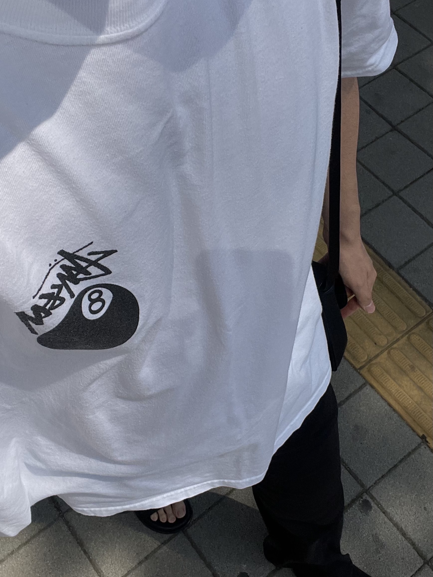 Stussy 8 Ball T-Shirt White - 22SS 착용 스타일 - 2