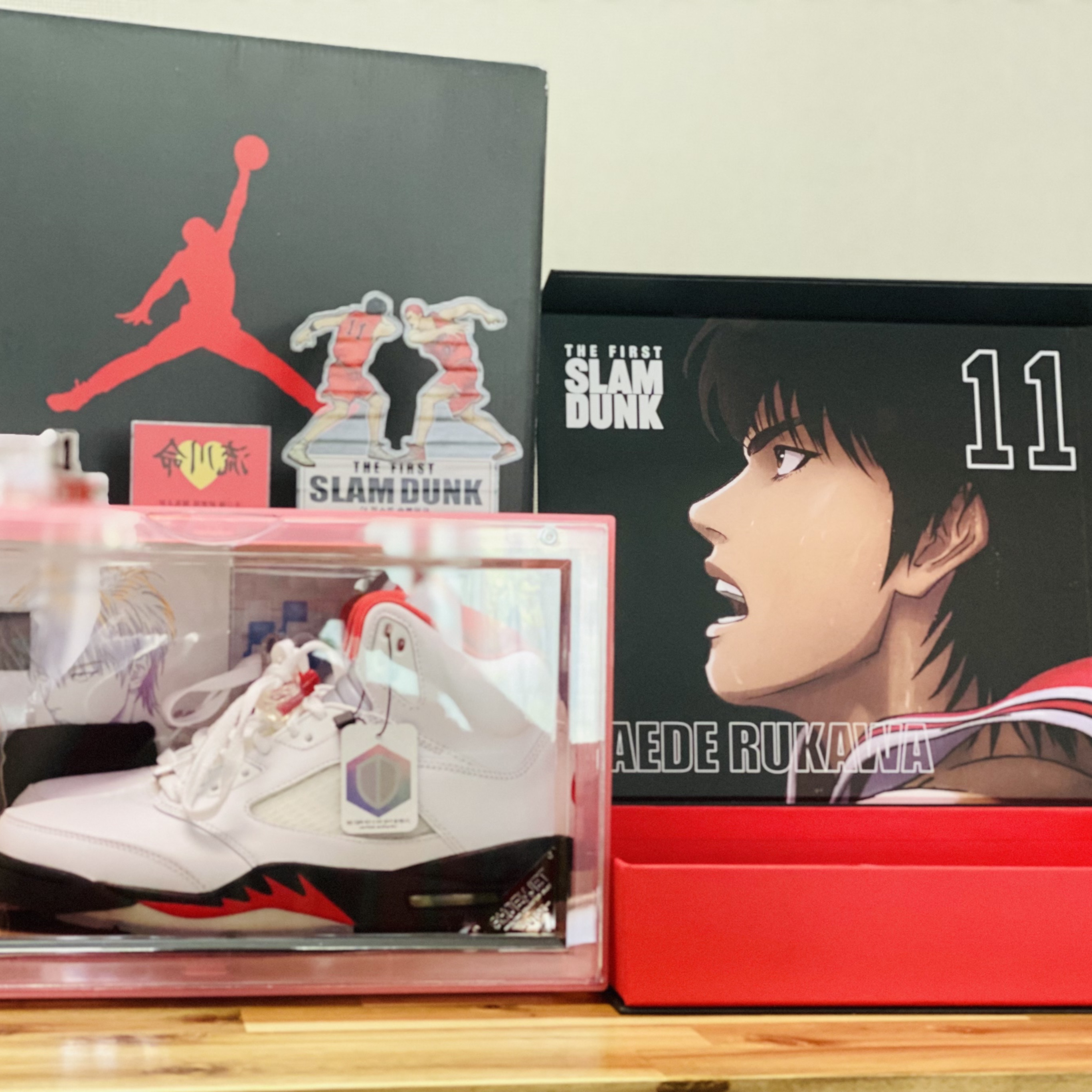Jordan 5 Retro Fire Red 2013, The First Slam Dunk Shohoku Uniform Seo Taewoong 착용 스타일 - 1