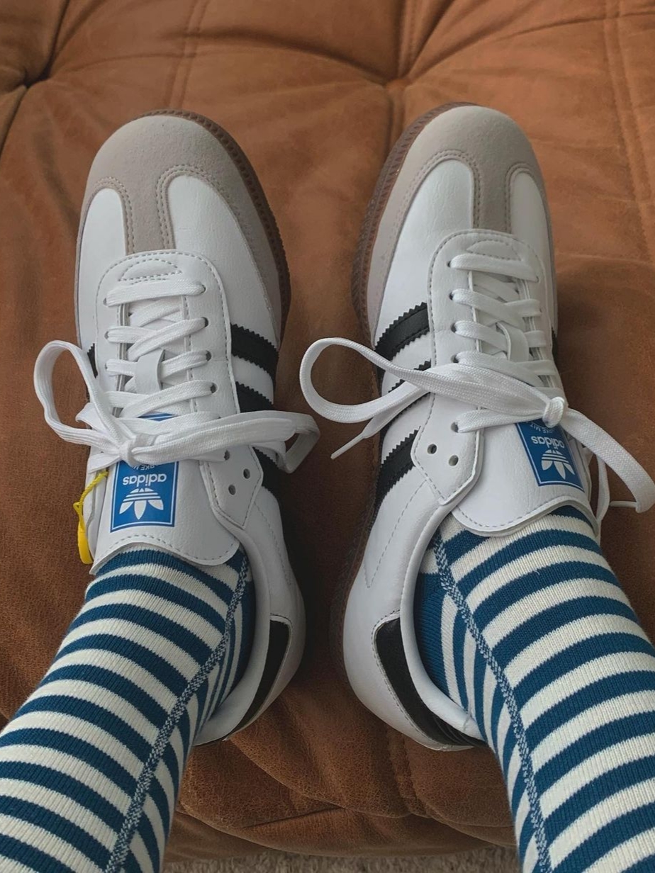Adidas Samba OG Cloud White 착용 스타일