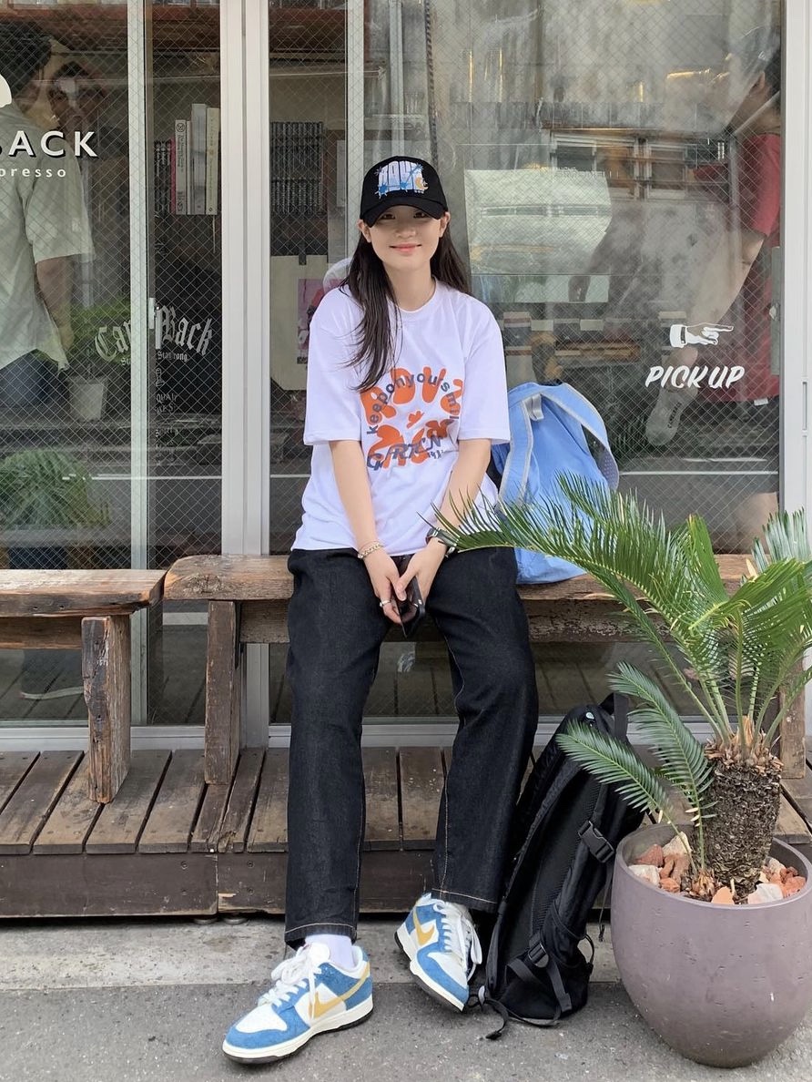 Nike x Kasina Dunk Low 80's Bus 착용 스타일